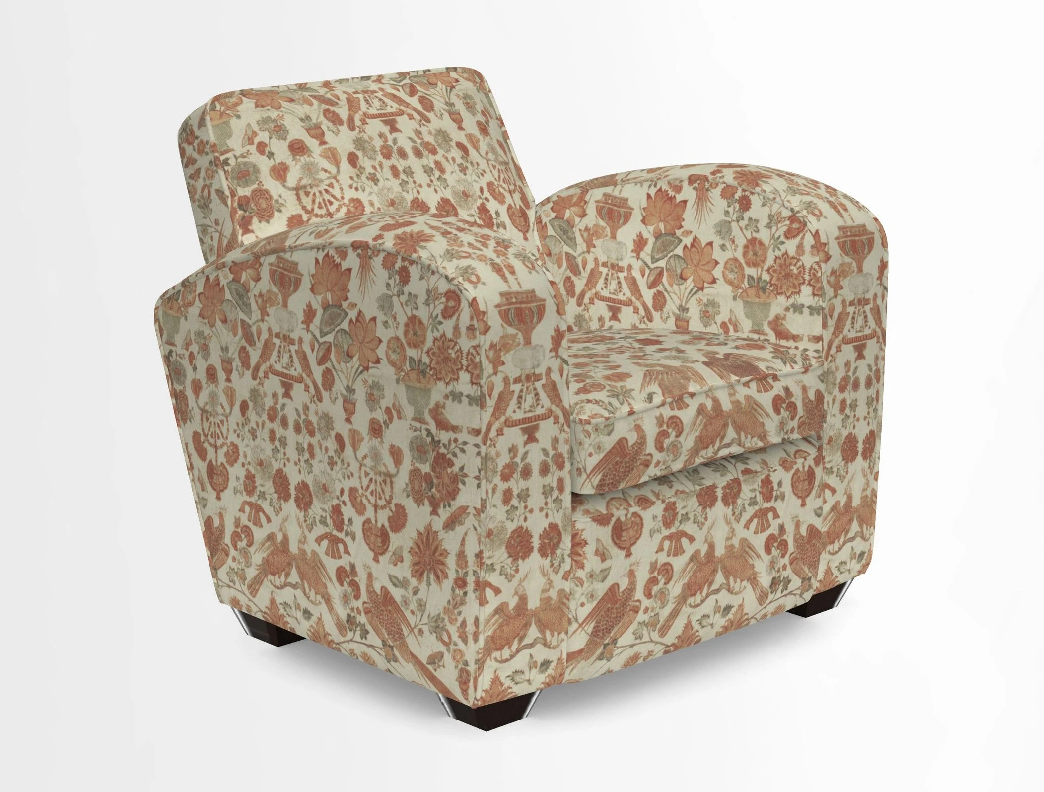 Montmartre Chair in V&A Brompton Collection Ikat Morning Blue