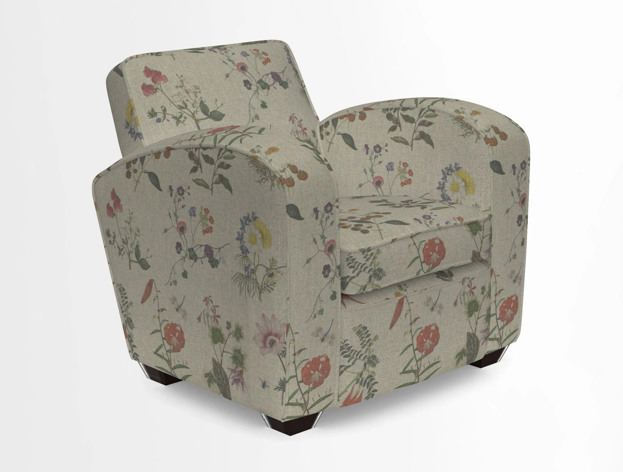 Montmartre Chair in V&A Brompton Collection Ikat Morning Blue