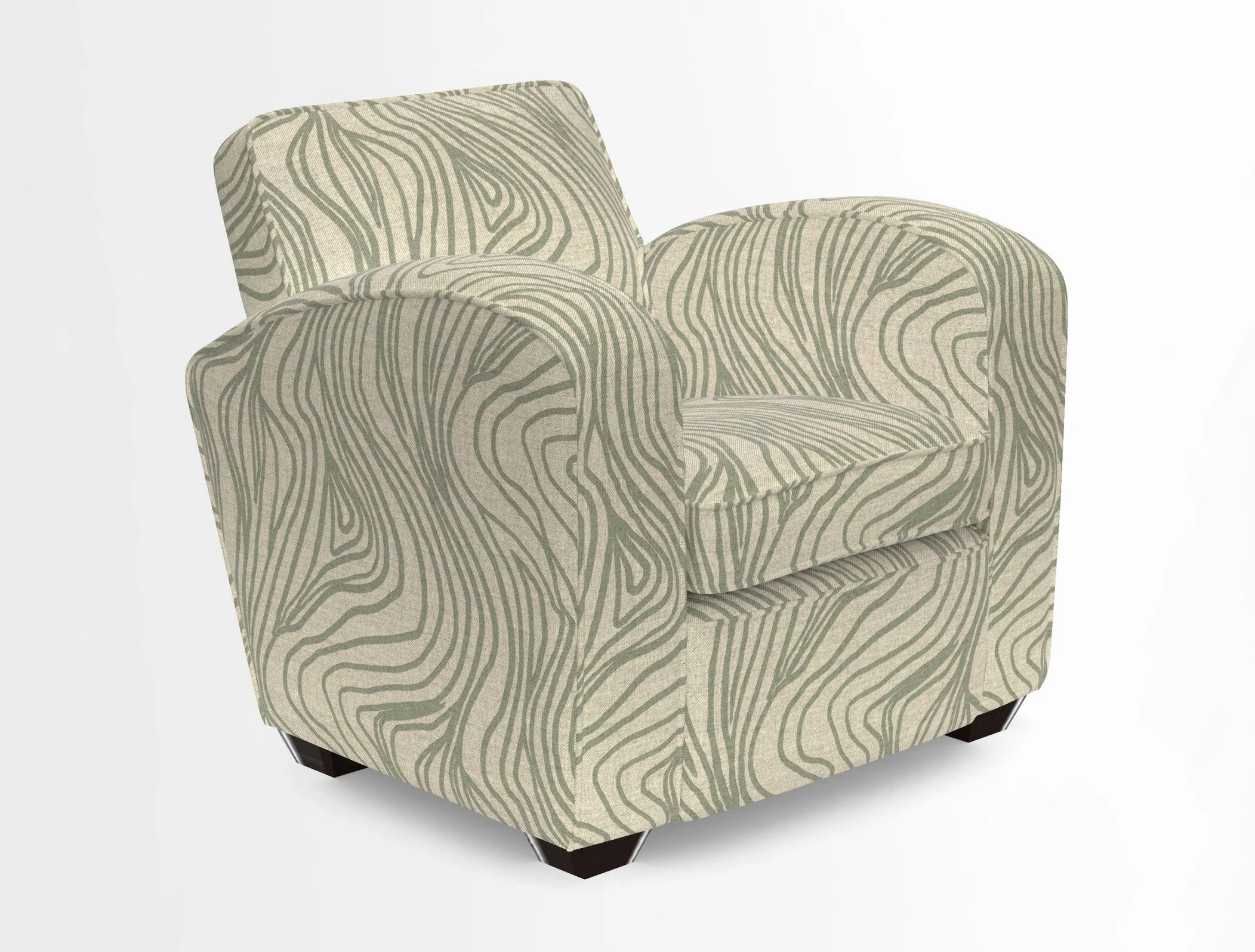 Montmartre Chair in V&A Brompton Collection Ikat Morning Blue