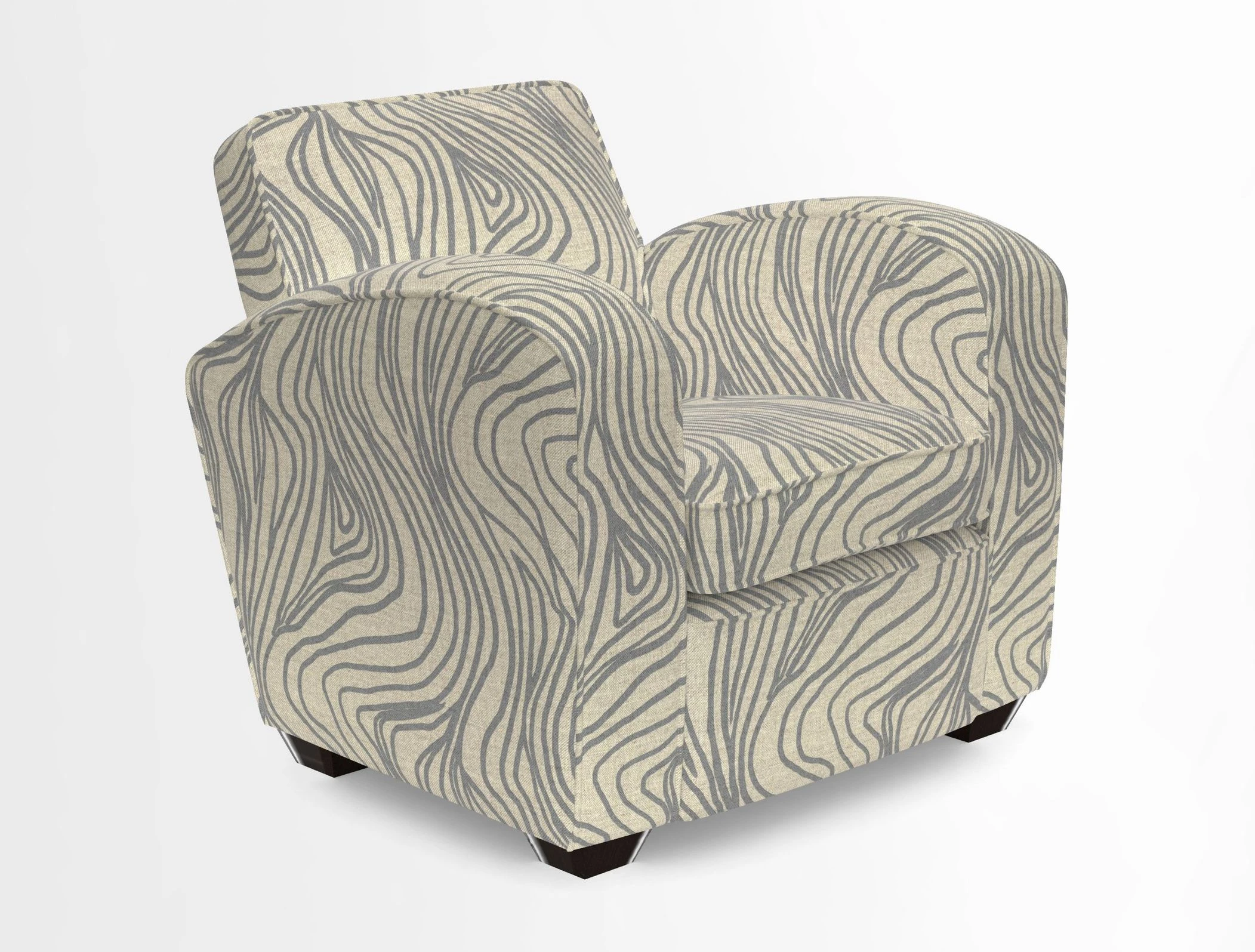 Montmartre Chair in V&A Brompton Collection Ikat Morning Blue