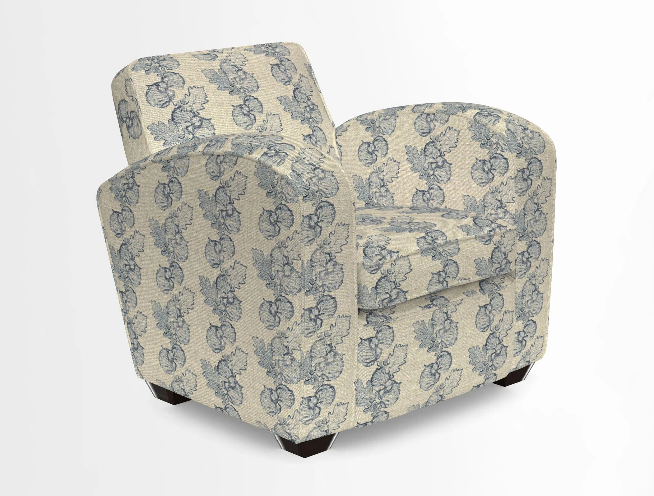 Montmartre Chair in V&A Brompton Collection Ikat Morning Blue