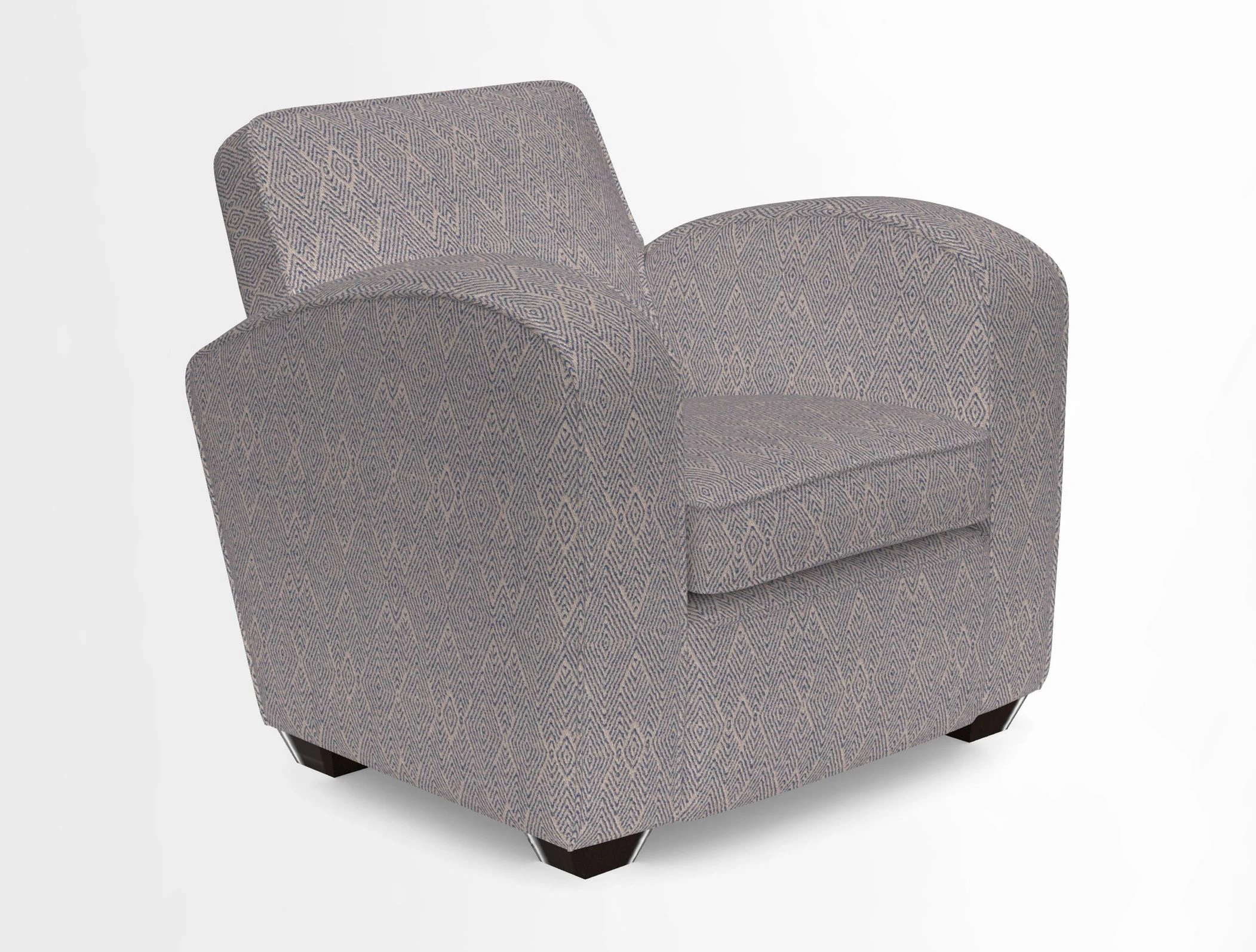 Montmartre Chair in V&A Brompton Collection Ikat Morning Blue