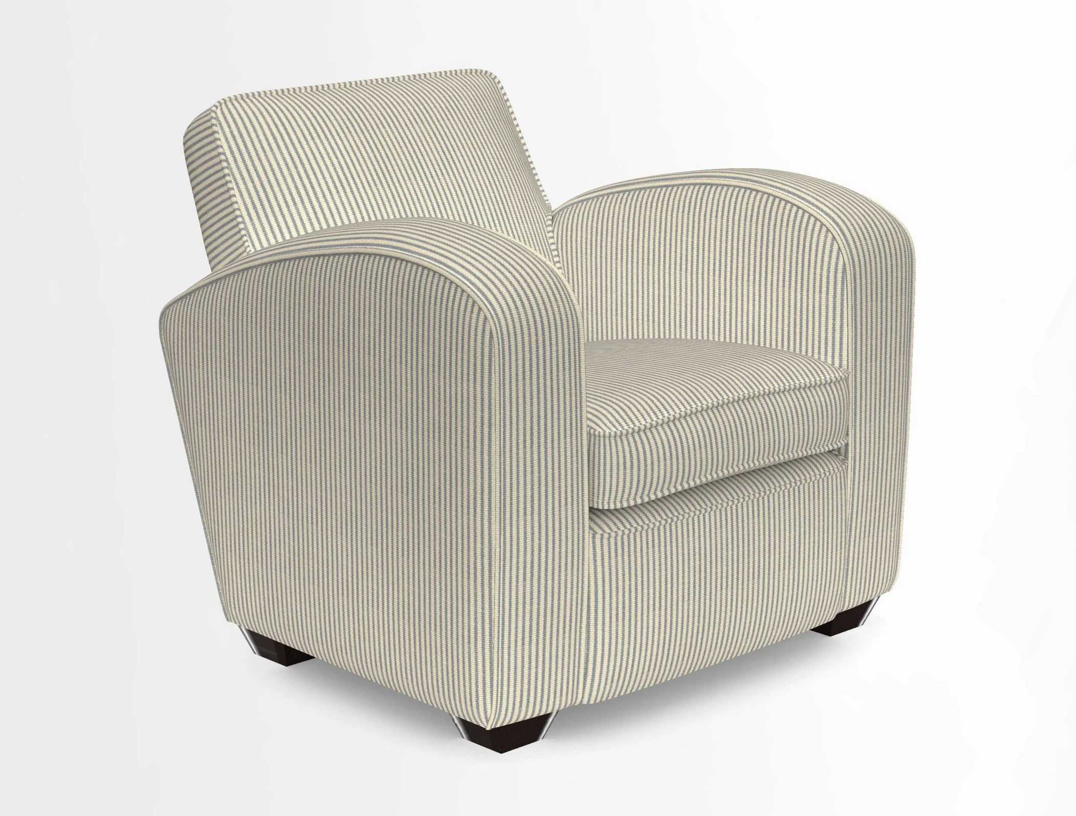 Montmartre Chair in V&A Brompton Collection Ikat Morning Blue