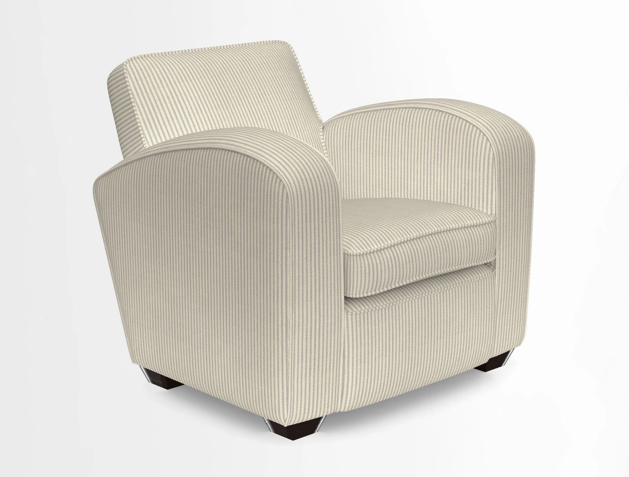 Montmartre Chair in V&A Brompton Collection Ikat Morning Blue