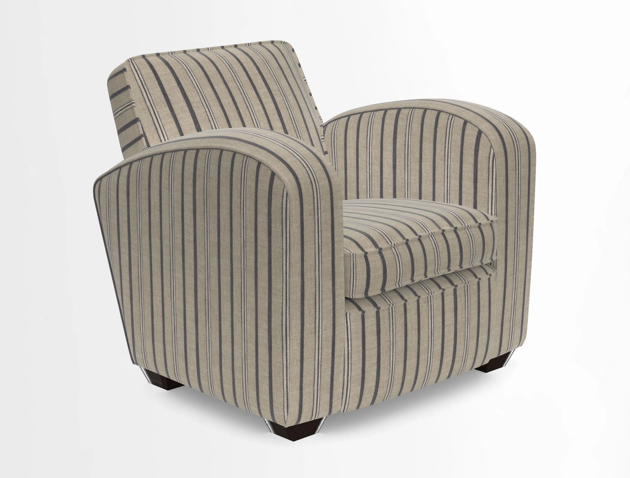 Montmartre Chair in V&A Brompton Collection Ikat Morning Blue