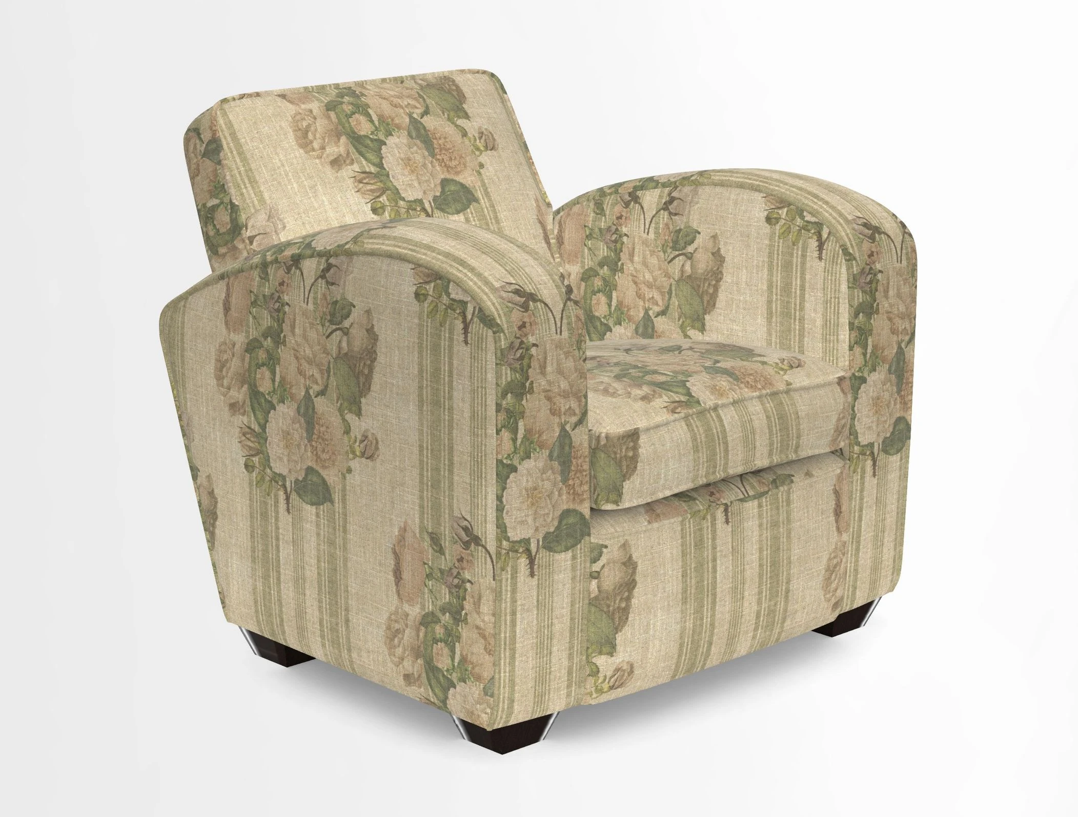Montmartre Chair in V&A Brompton Collection Ikat Morning Blue