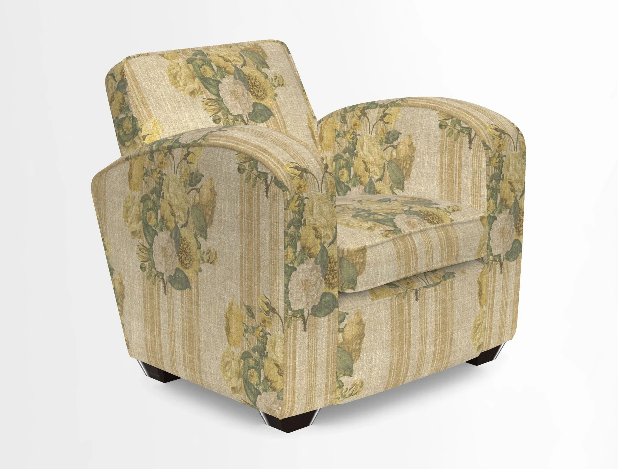 Montmartre Chair in V&A Brompton Collection Ikat Morning Blue
