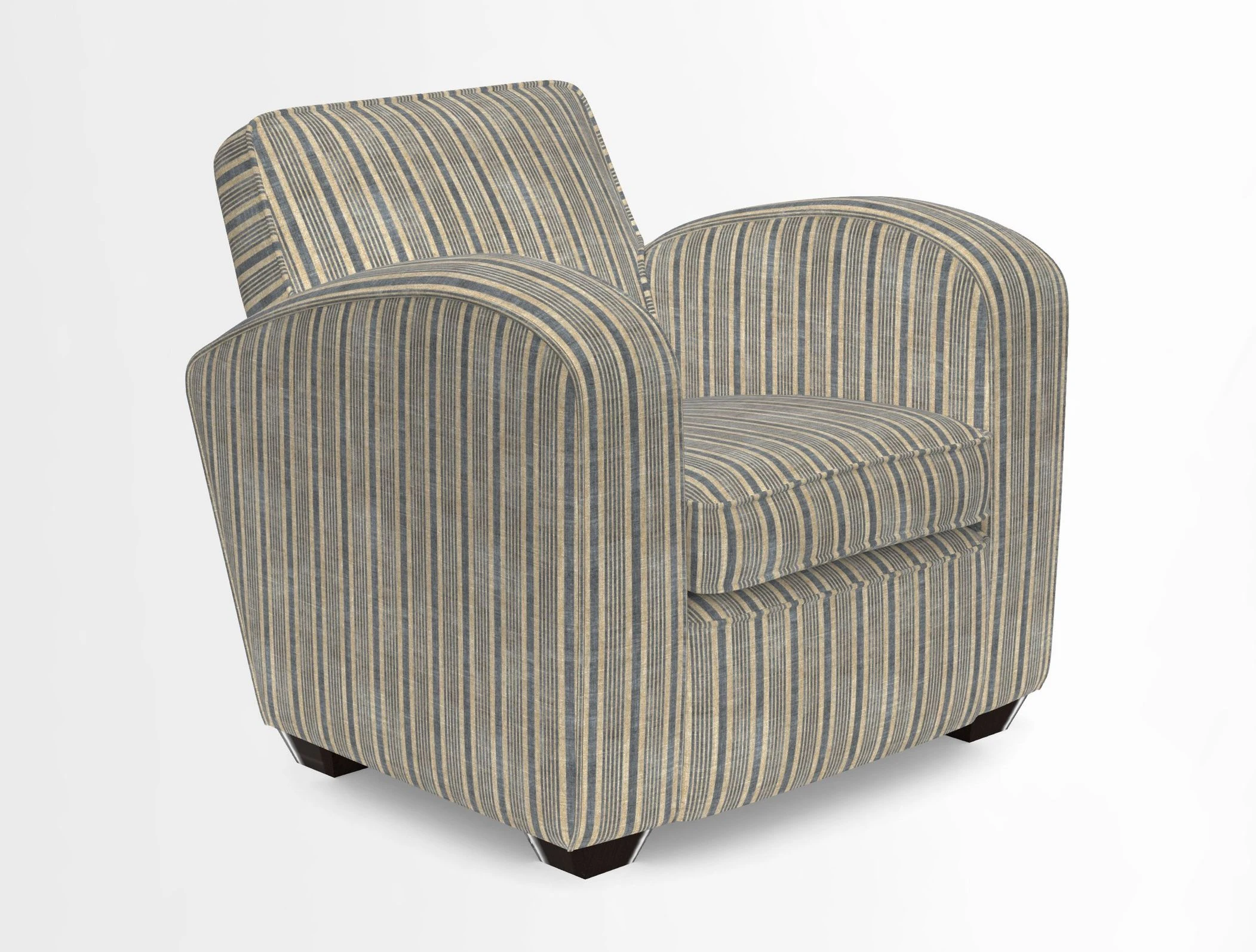 Montmartre Chair in V&A Brompton Collection Ikat Morning Blue