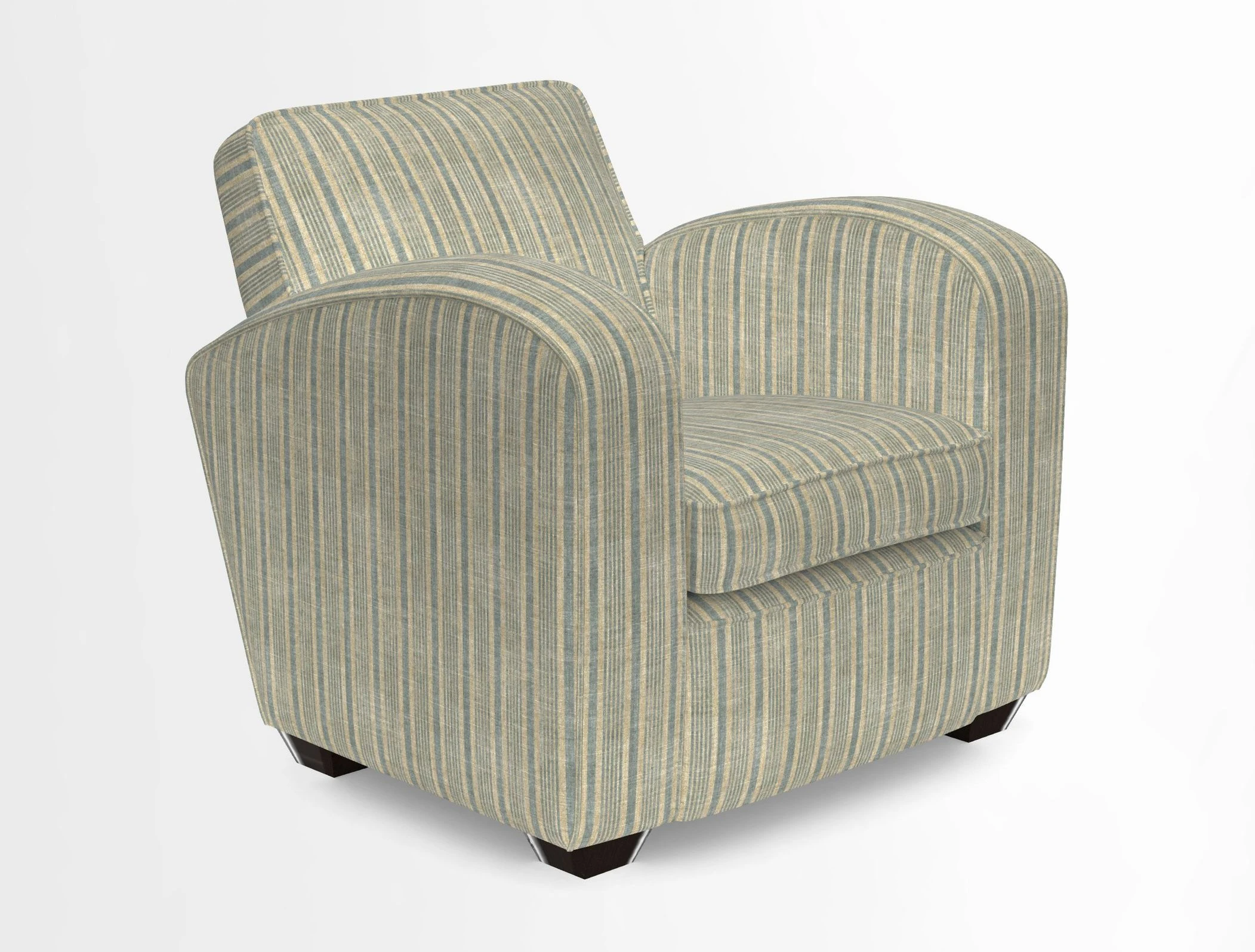 Montmartre Chair in V&A Brompton Collection Ikat Morning Blue