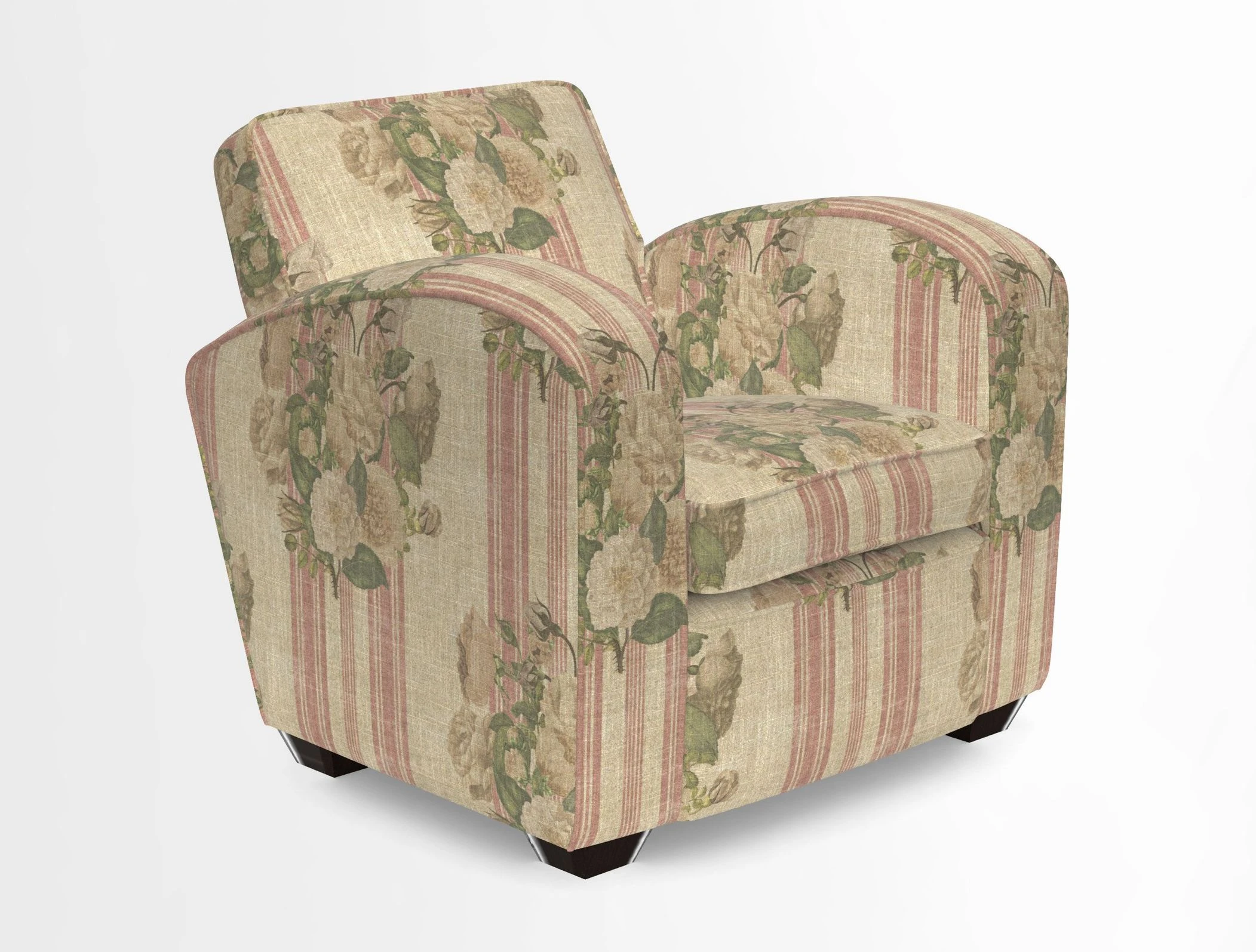 Montmartre Chair in V&A Brompton Collection Ikat Morning Blue