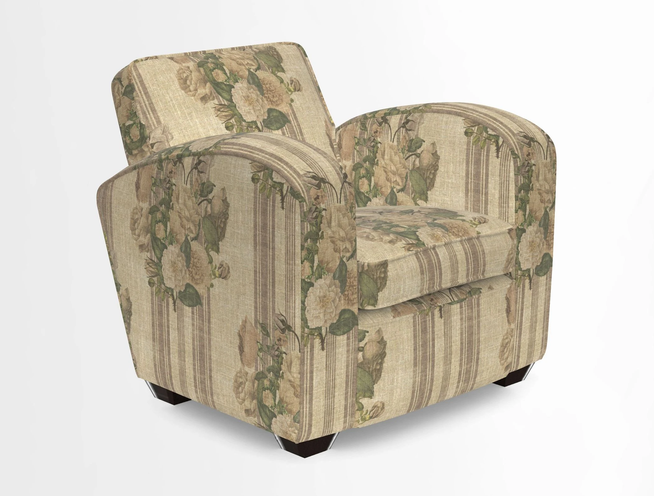 Montmartre Chair in V&A Brompton Collection Ikat Morning Blue