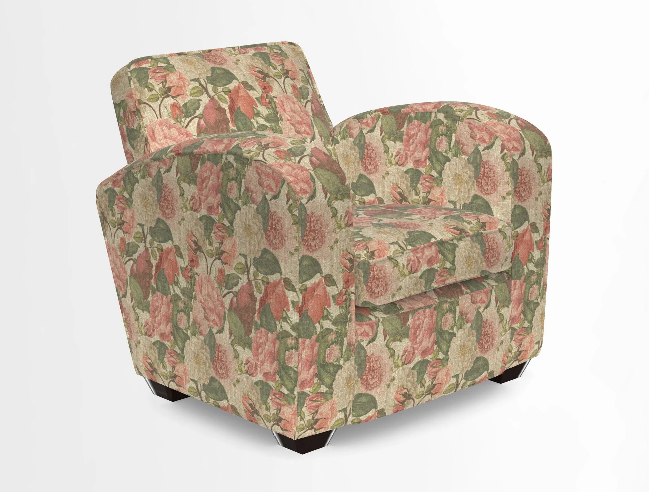 Montmartre Chair in V&A Brompton Collection Ikat Morning Blue