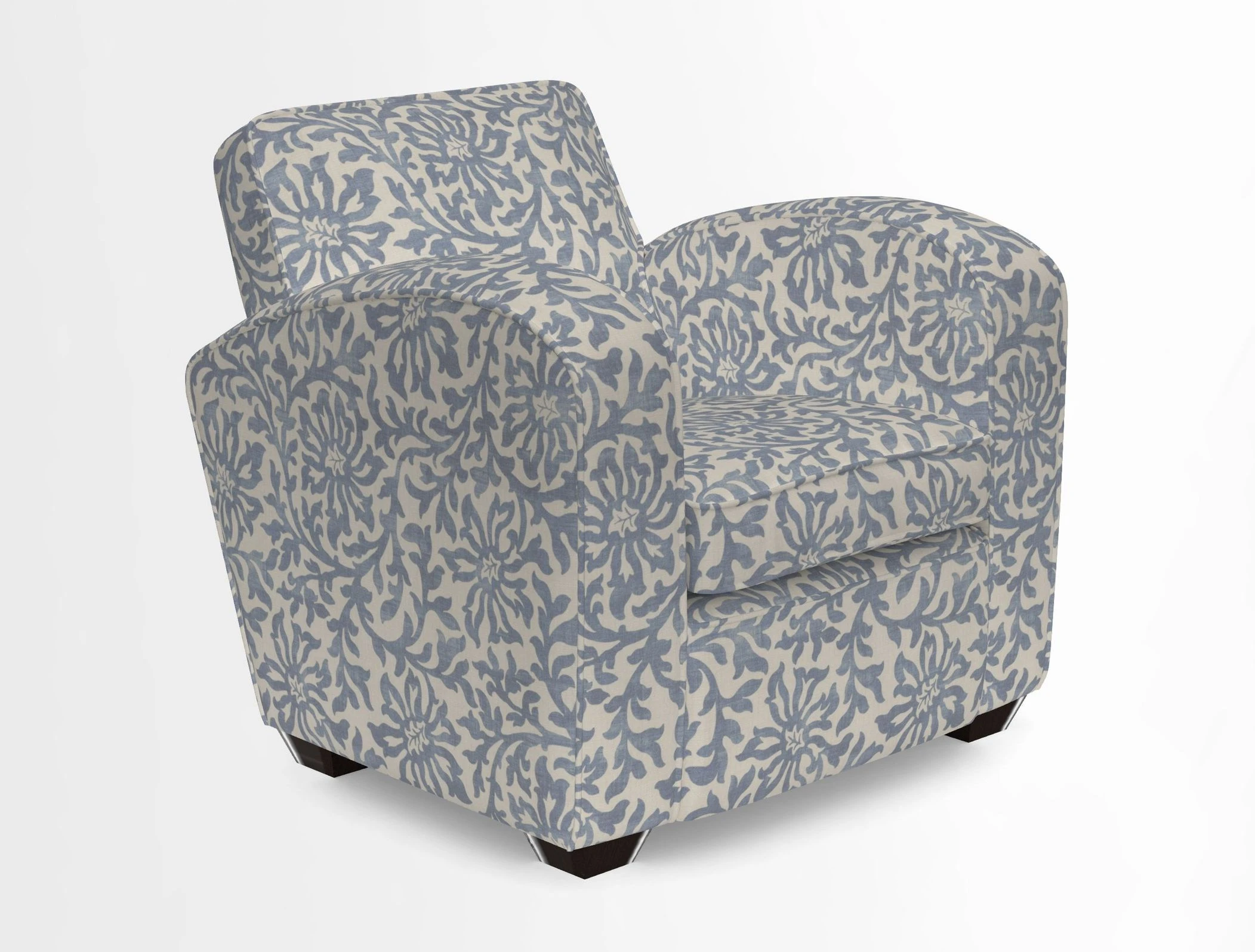 Montmartre Chair in V&A Brompton Collection Ikat Morning Blue