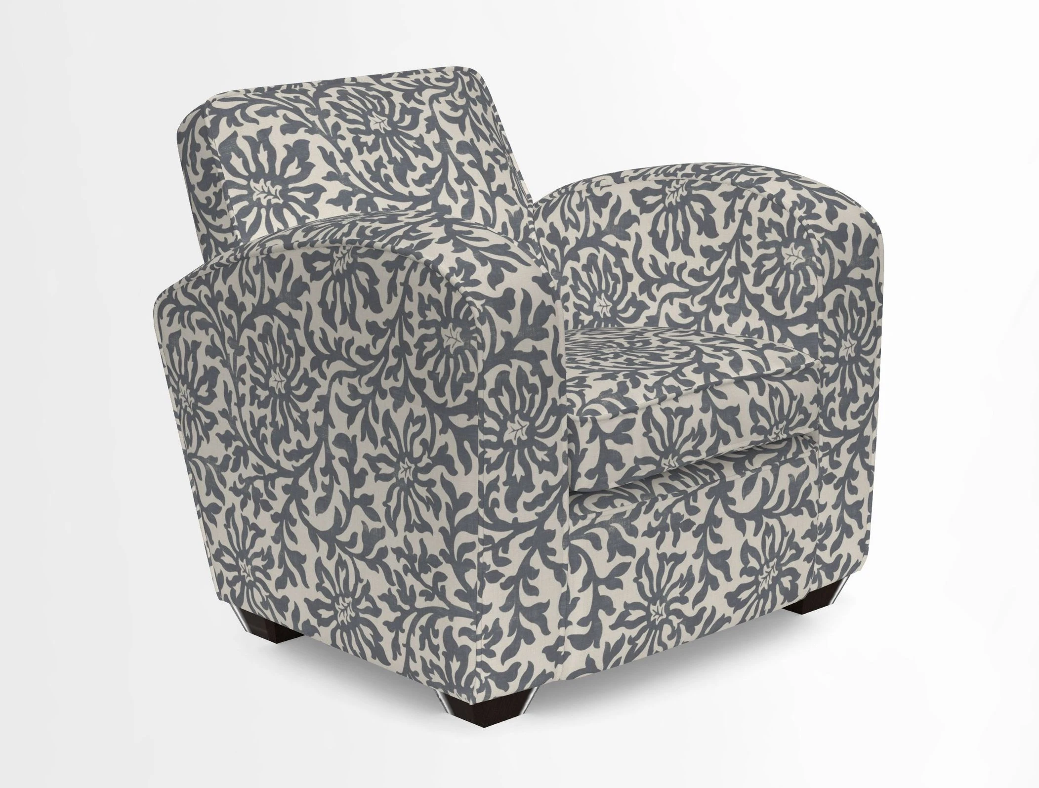 Montmartre Chair in V&A Brompton Collection Ikat Morning Blue