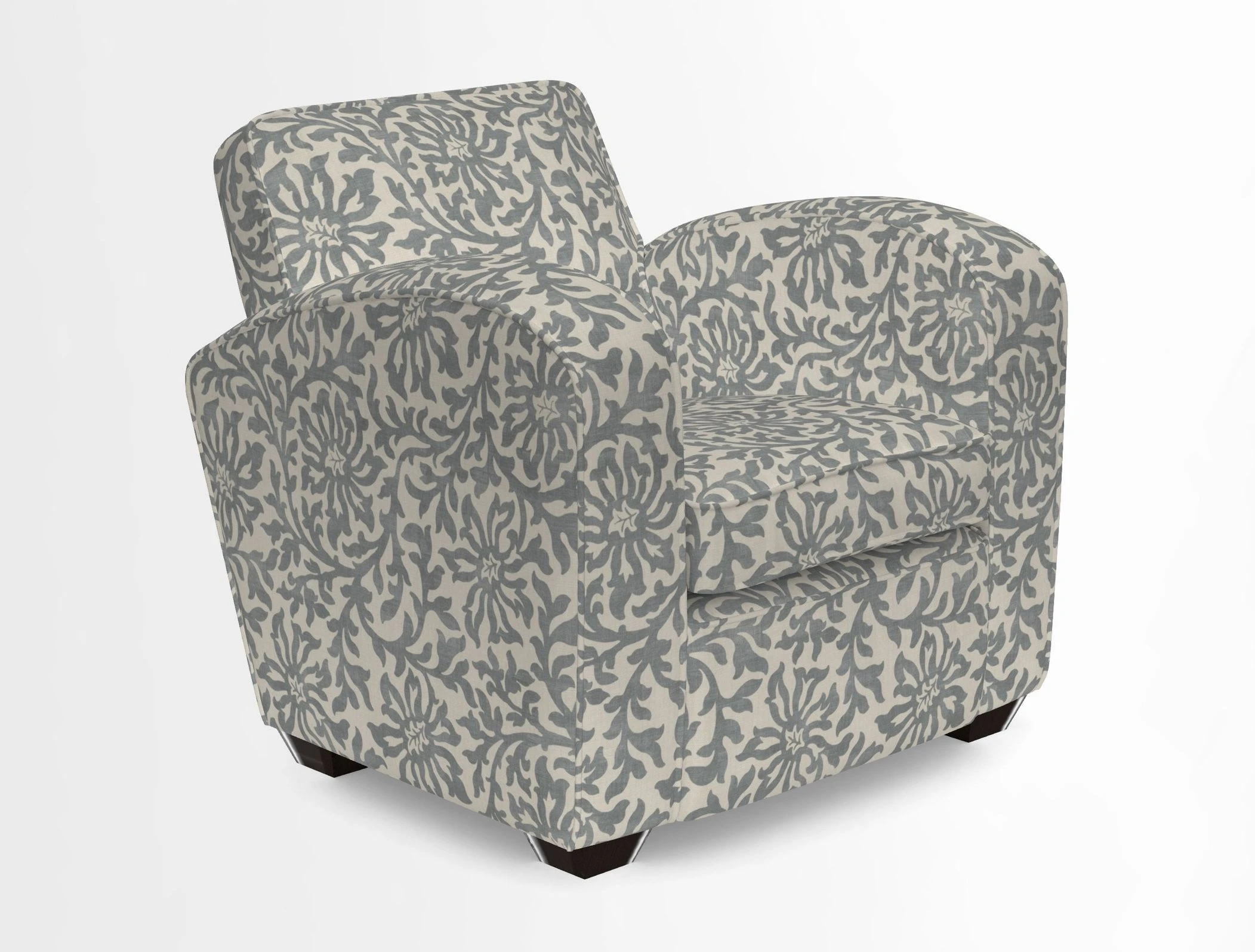 Montmartre Chair in V&A Brompton Collection Ikat Morning Blue