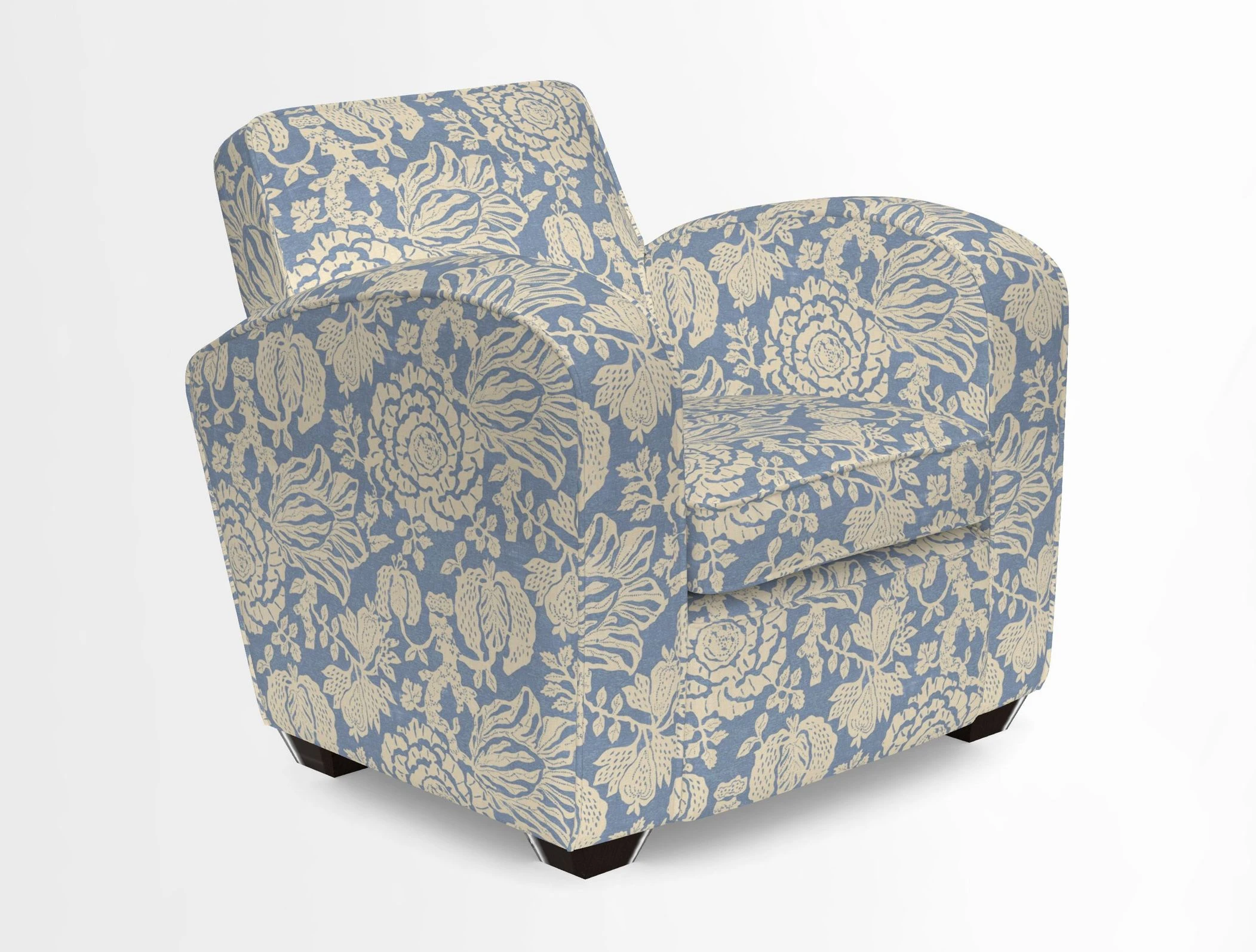 Montmartre Chair in V&A Brompton Collection Ikat Morning Blue