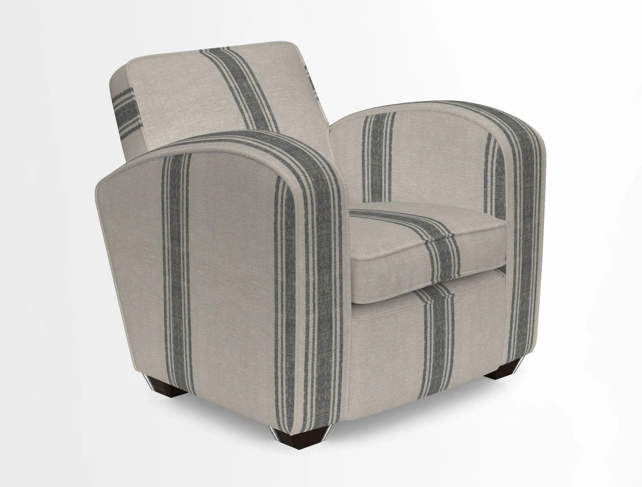 Montmartre Chair in V&A Brompton Collection Ikat Morning Blue