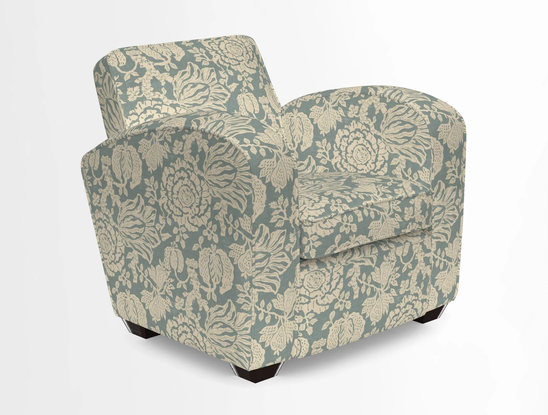 Montmartre Chair in V&A Brompton Collection Ikat Morning Blue