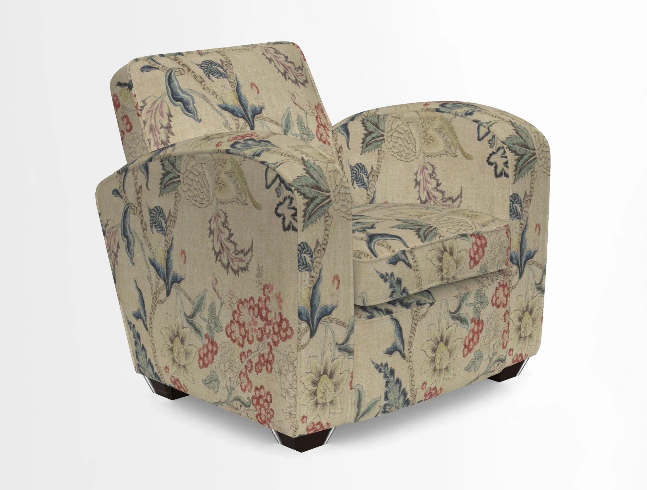 Montmartre Chair in V&A Brompton Collection Ikat Morning Blue