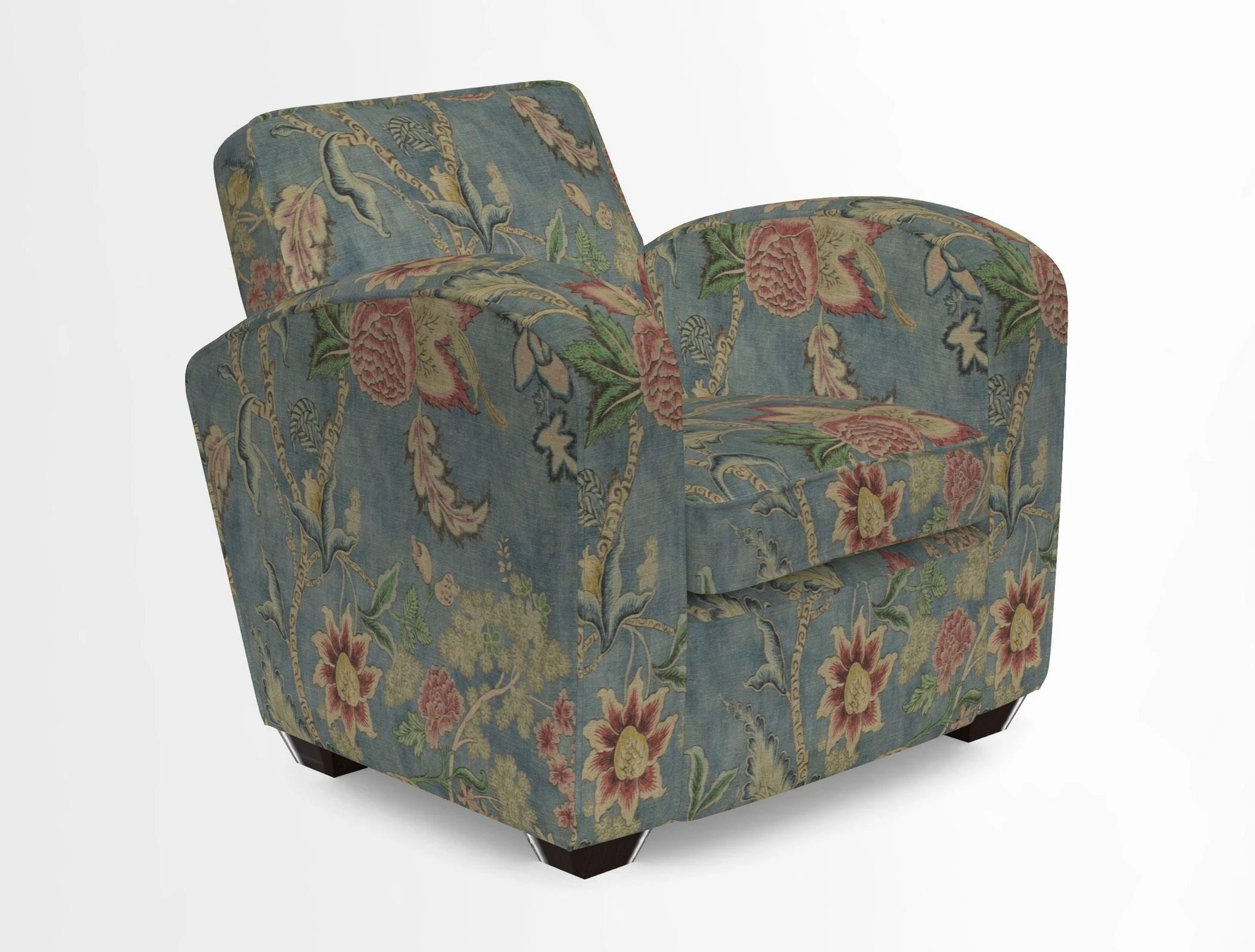 Montmartre Chair in V&A Brompton Collection Ikat Morning Blue