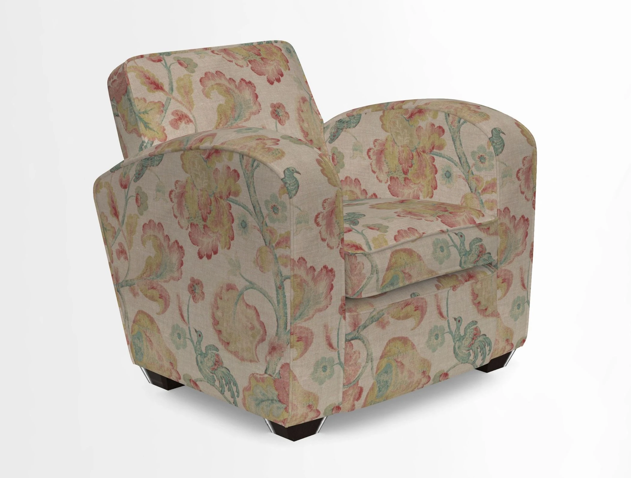 Montmartre Chair in V&A Brompton Collection Ikat Morning Blue