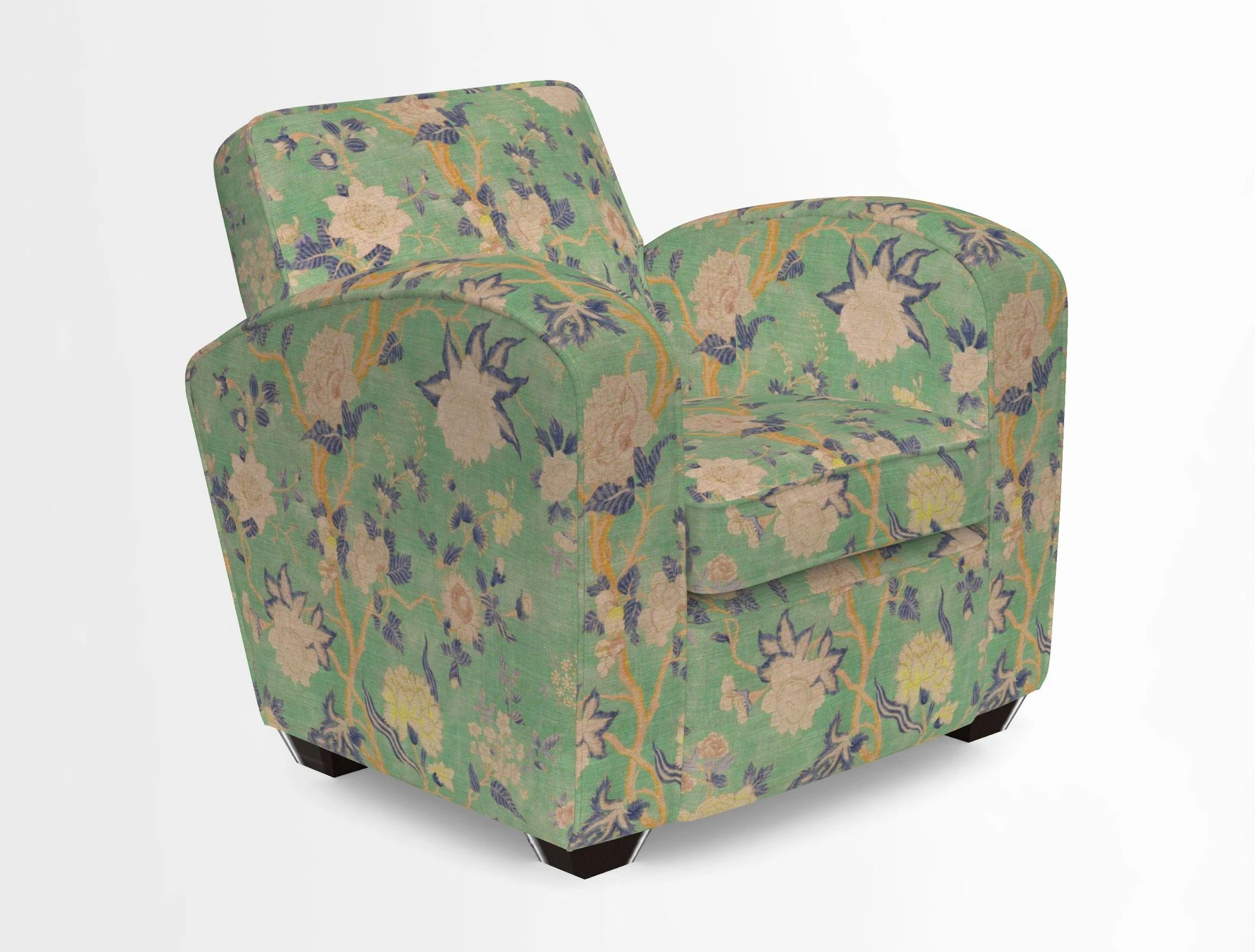 Montmartre Chair in V&A Brompton Collection Ikat Morning Blue