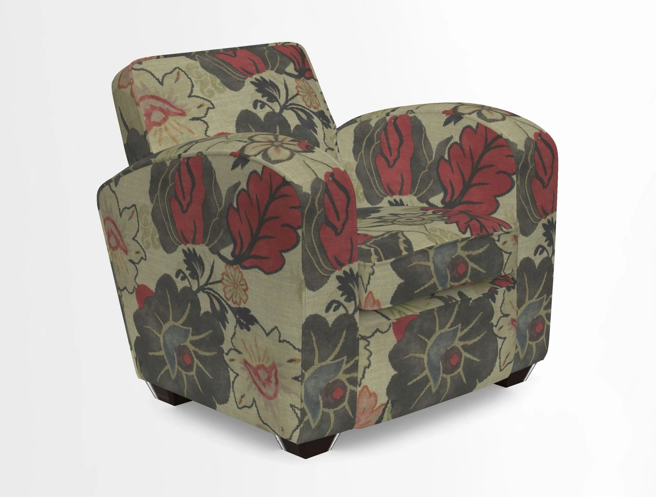 Montmartre Chair in V&A Brompton Collection Ikat Morning Blue