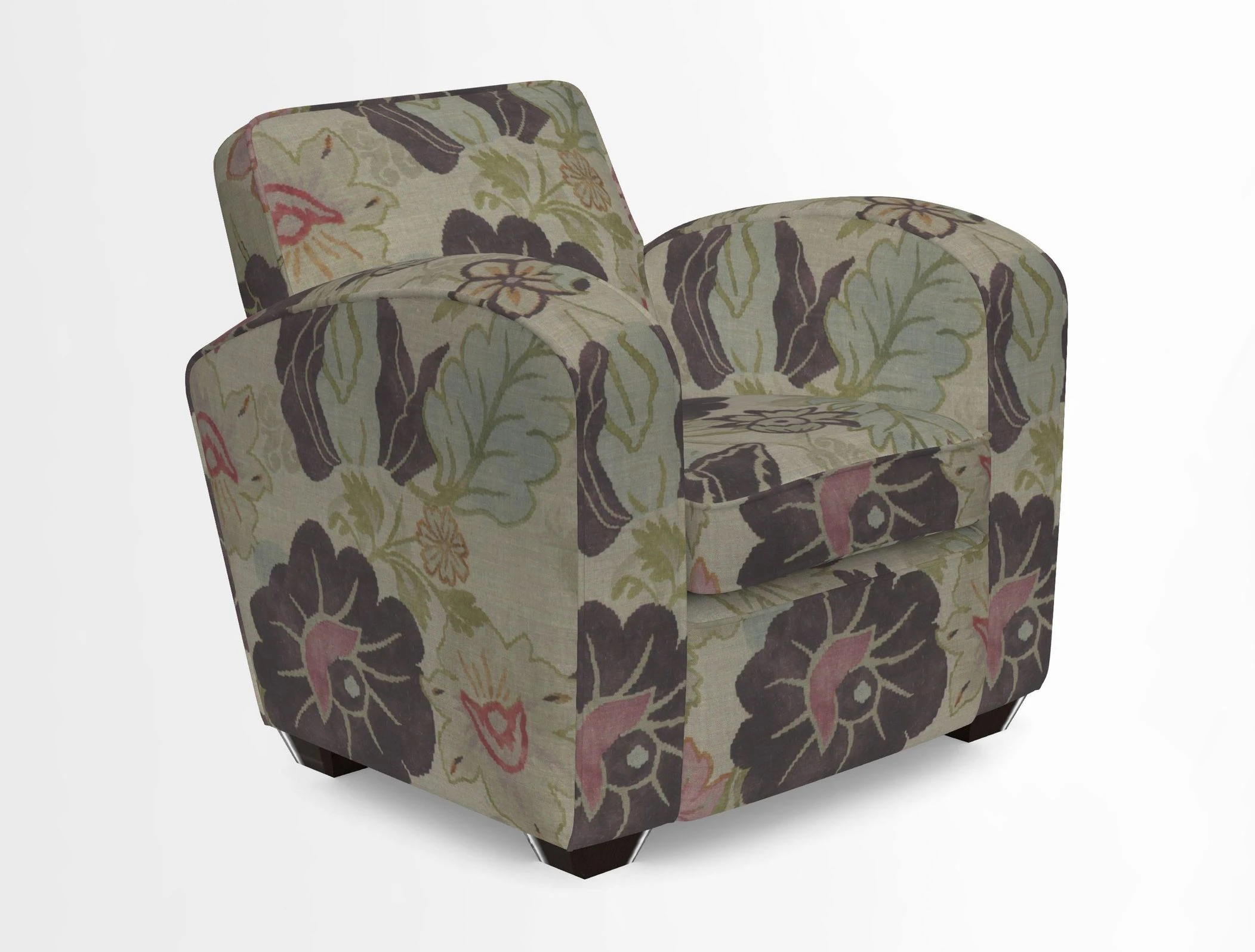 Montmartre Chair in V&A Brompton Collection Ikat Morning Blue