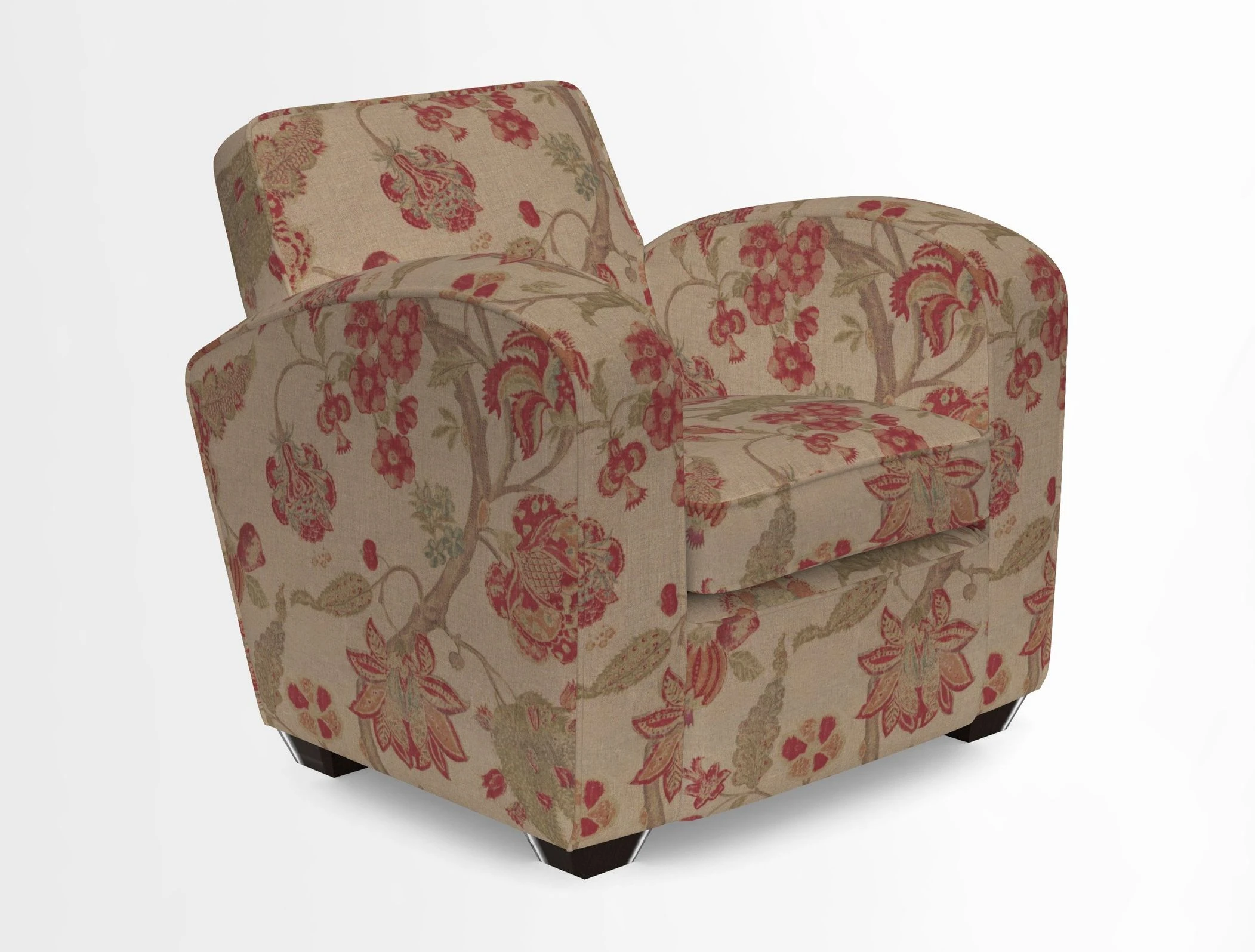 Montmartre Chair in V&A Brompton Collection Ikat Morning Blue