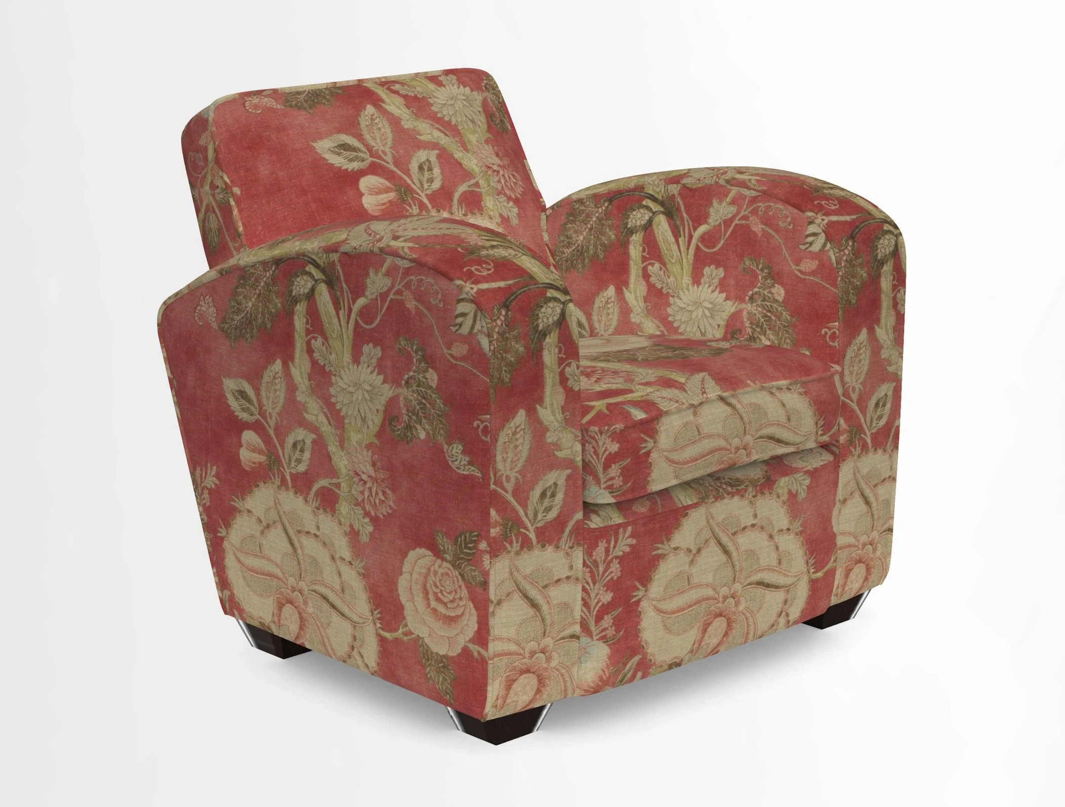 Montmartre Chair in V&A Brompton Collection Ikat Morning Blue
