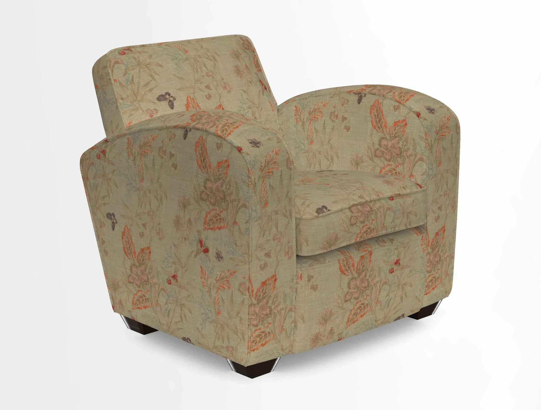 Montmartre Chair in V&A Brompton Collection Ikat Morning Blue
