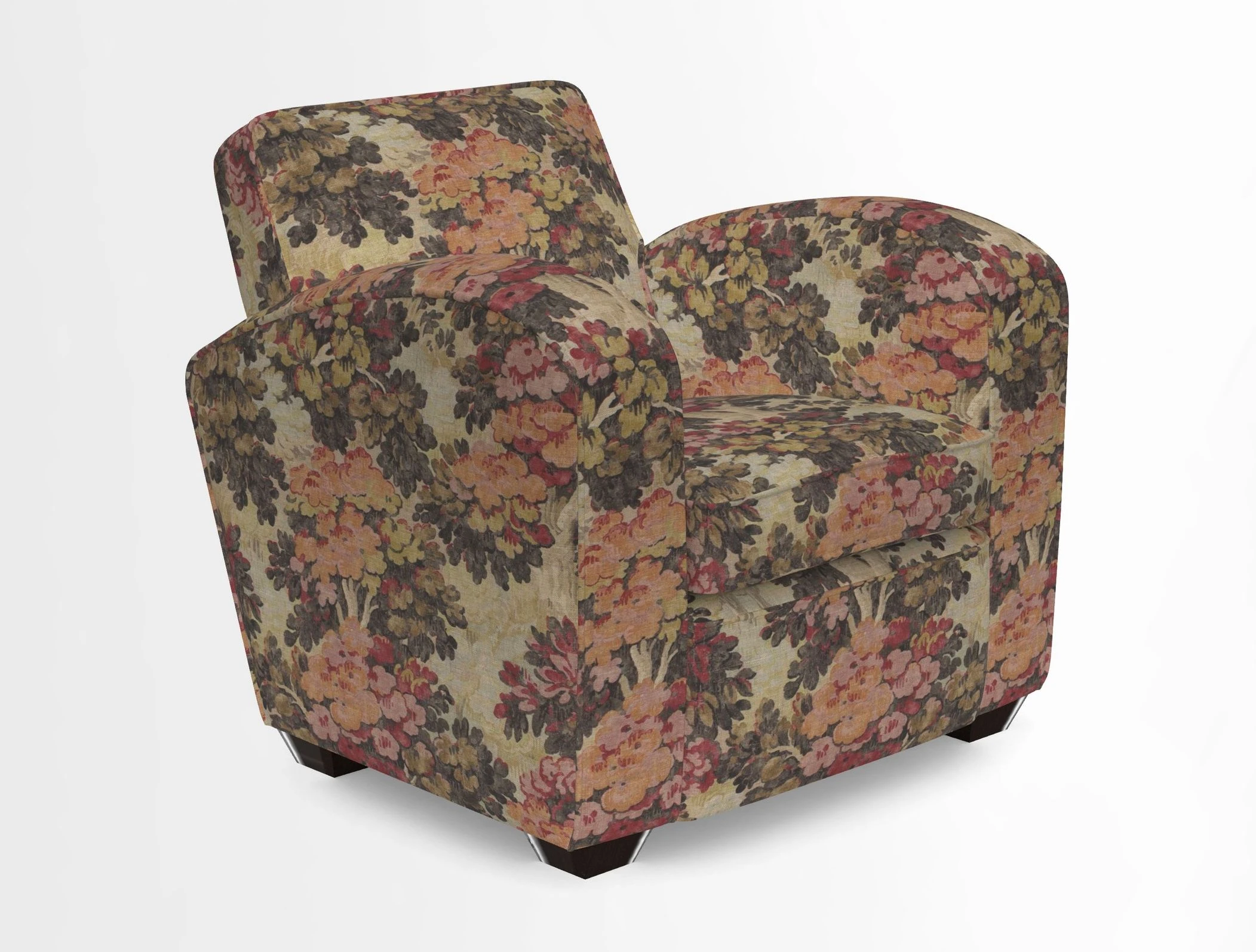 Montmartre Chair in V&A Brompton Collection Ikat Morning Blue