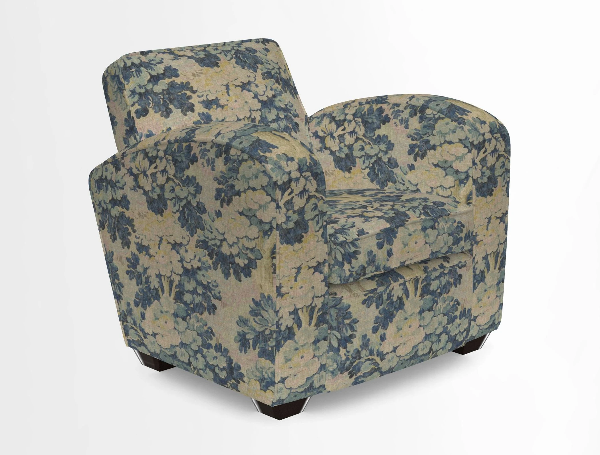 Montmartre Chair in V&A Brompton Collection Ikat Morning Blue