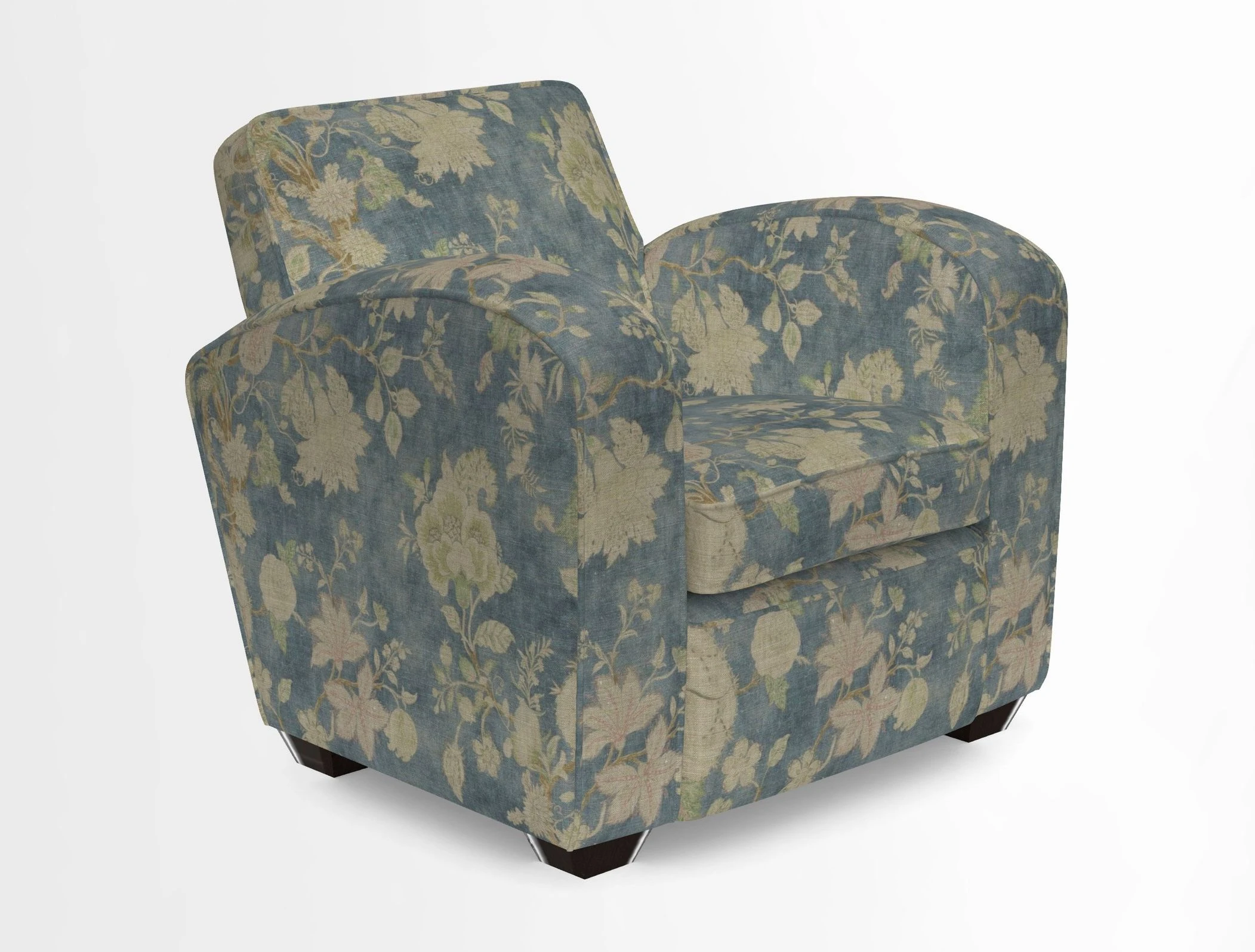 Montmartre Chair in V&A Brompton Collection Ikat Morning Blue