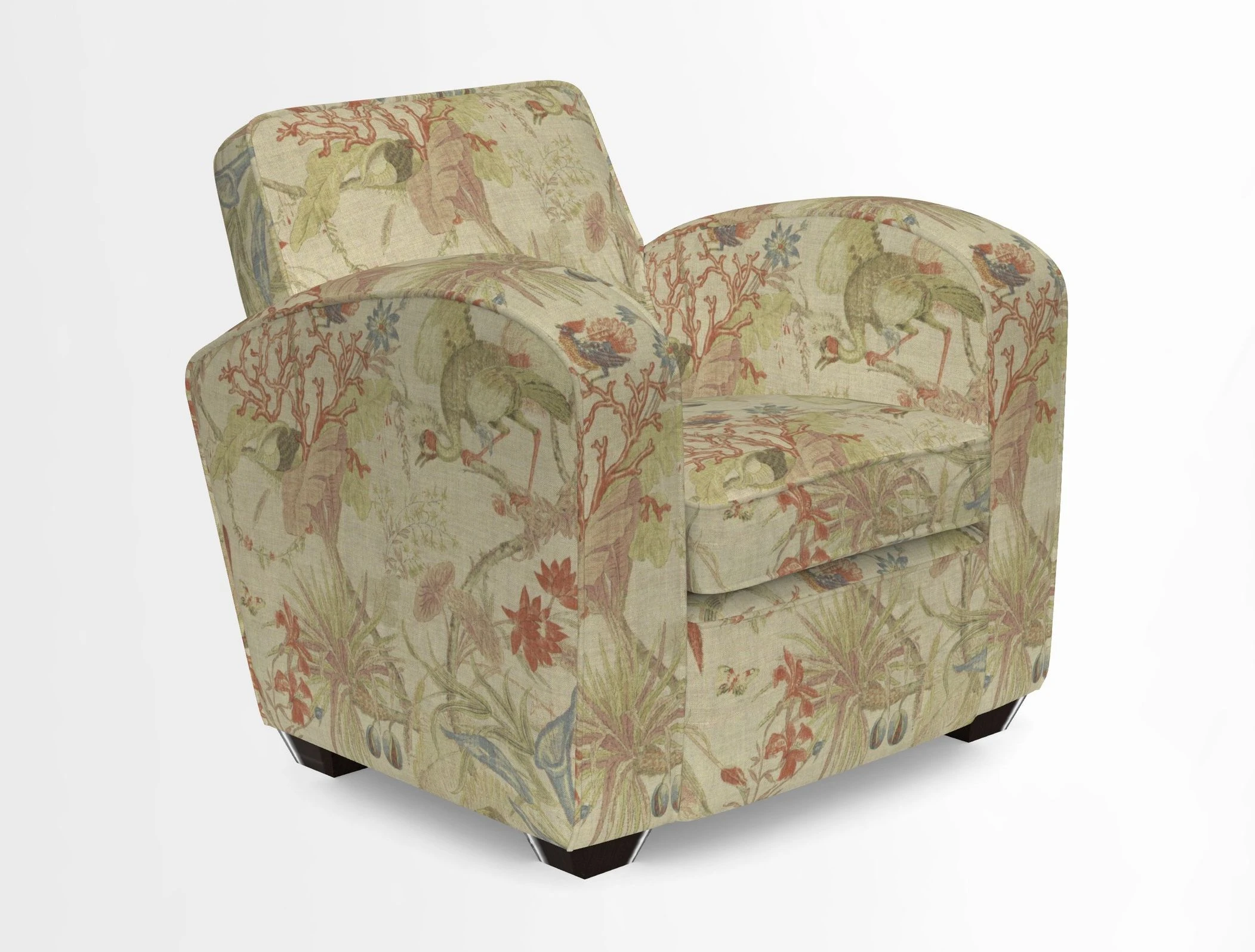 Montmartre Chair in V&A Brompton Collection Ikat Morning Blue