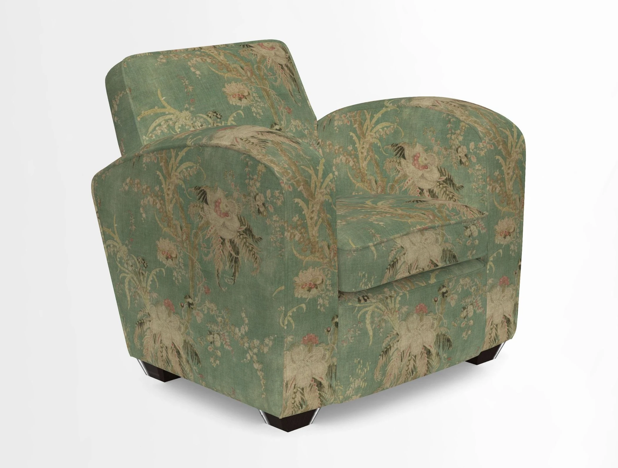 Montmartre Chair in V&A Brompton Collection Ikat Morning Blue