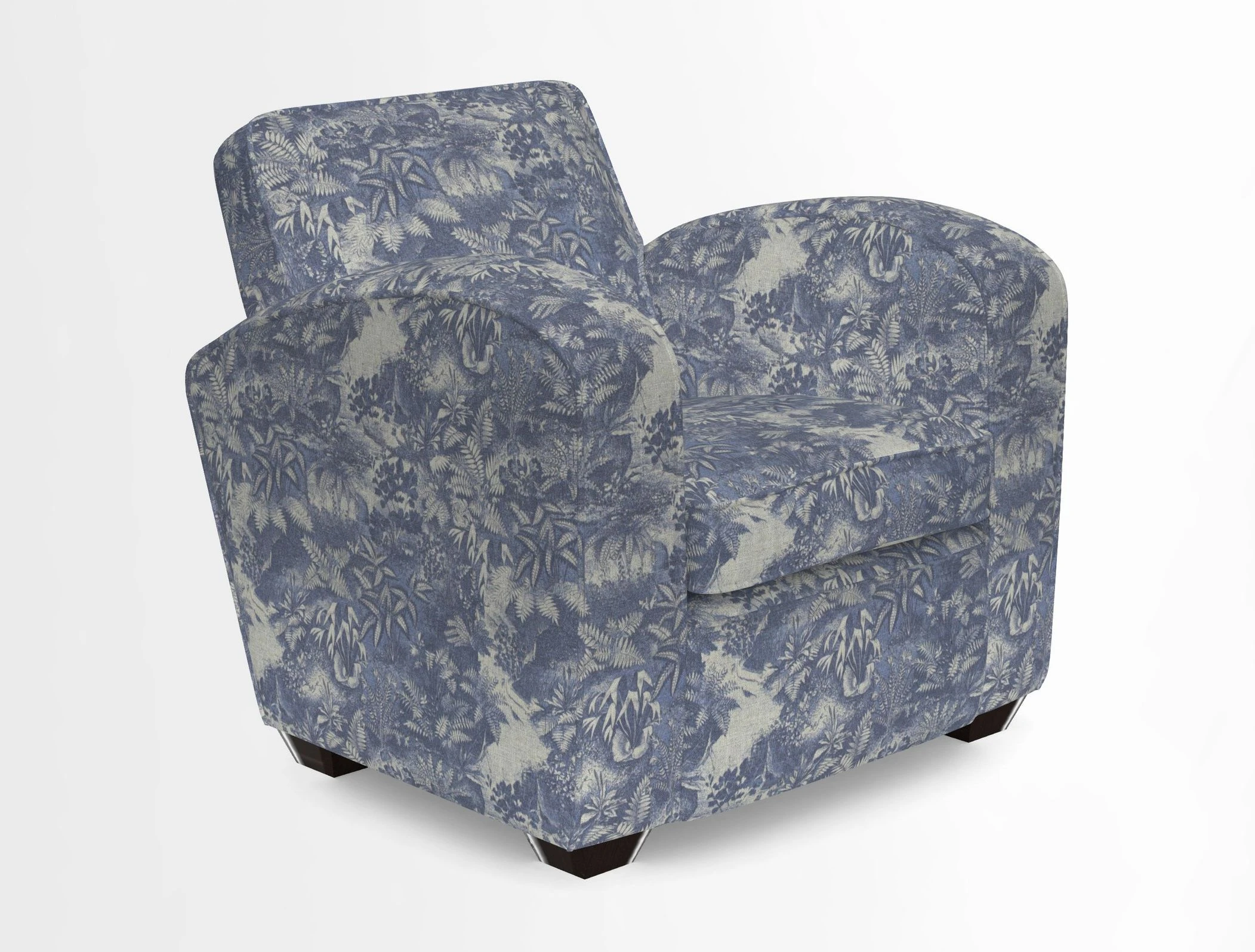 Montmartre Chair in V&A Brompton Collection Ikat Morning Blue
