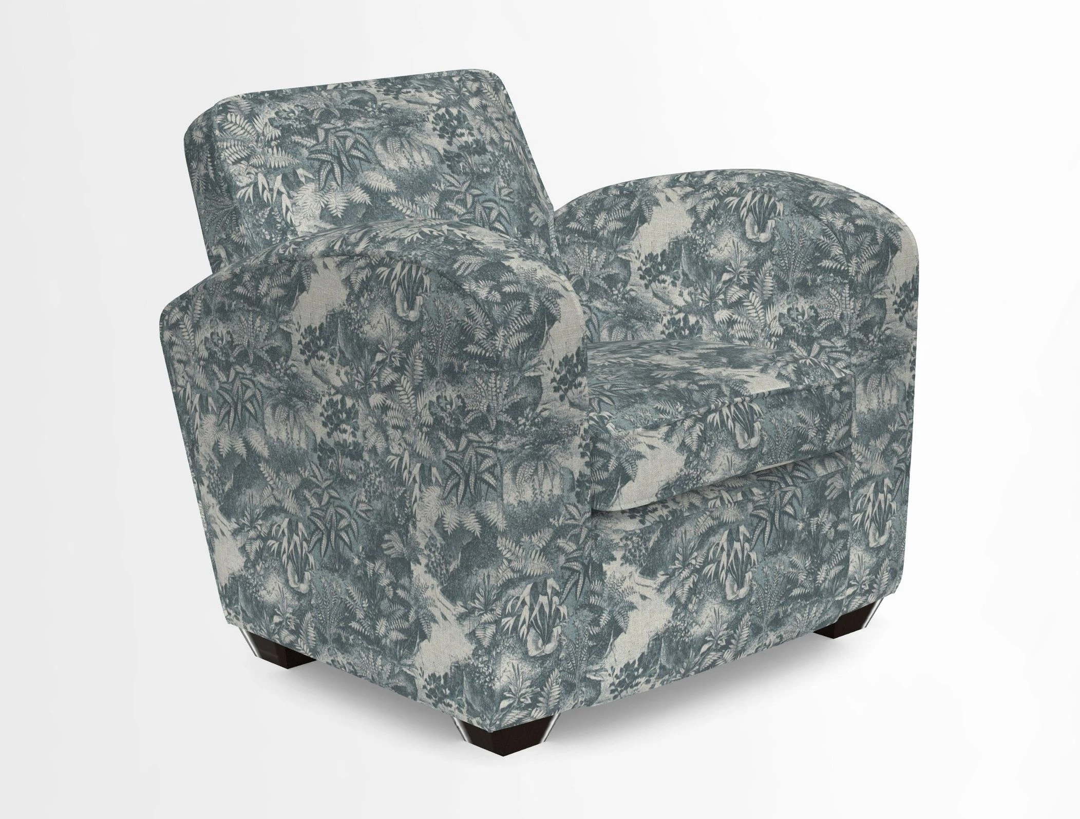 Montmartre Chair in V&A Brompton Collection Ikat Morning Blue