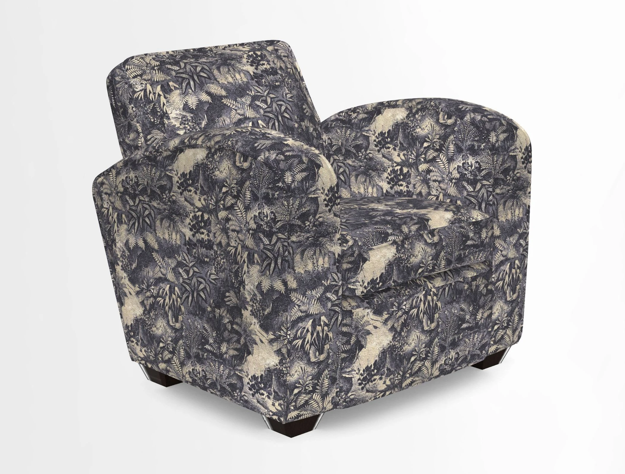 Montmartre Chair in V&A Brompton Collection Ikat Morning Blue