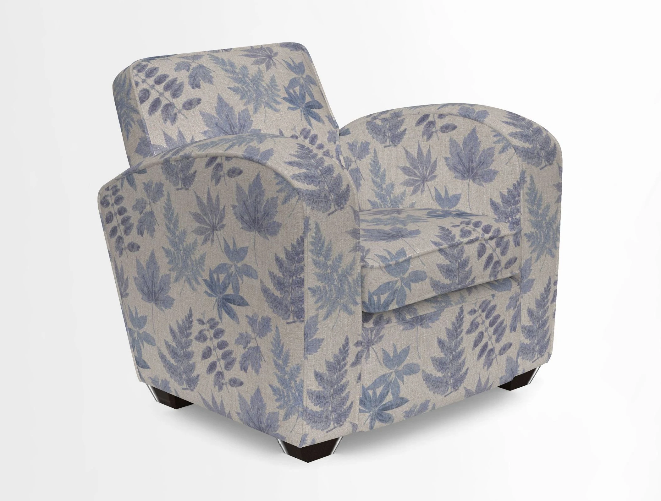 Montmartre Chair in V&A Brompton Collection Ikat Morning Blue