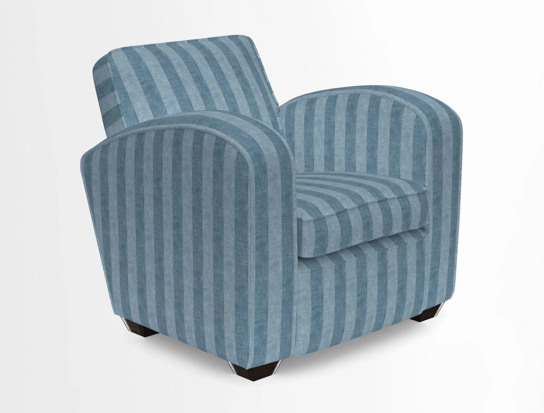 Montmartre Chair in V&A Brompton Collection Ikat Morning Blue