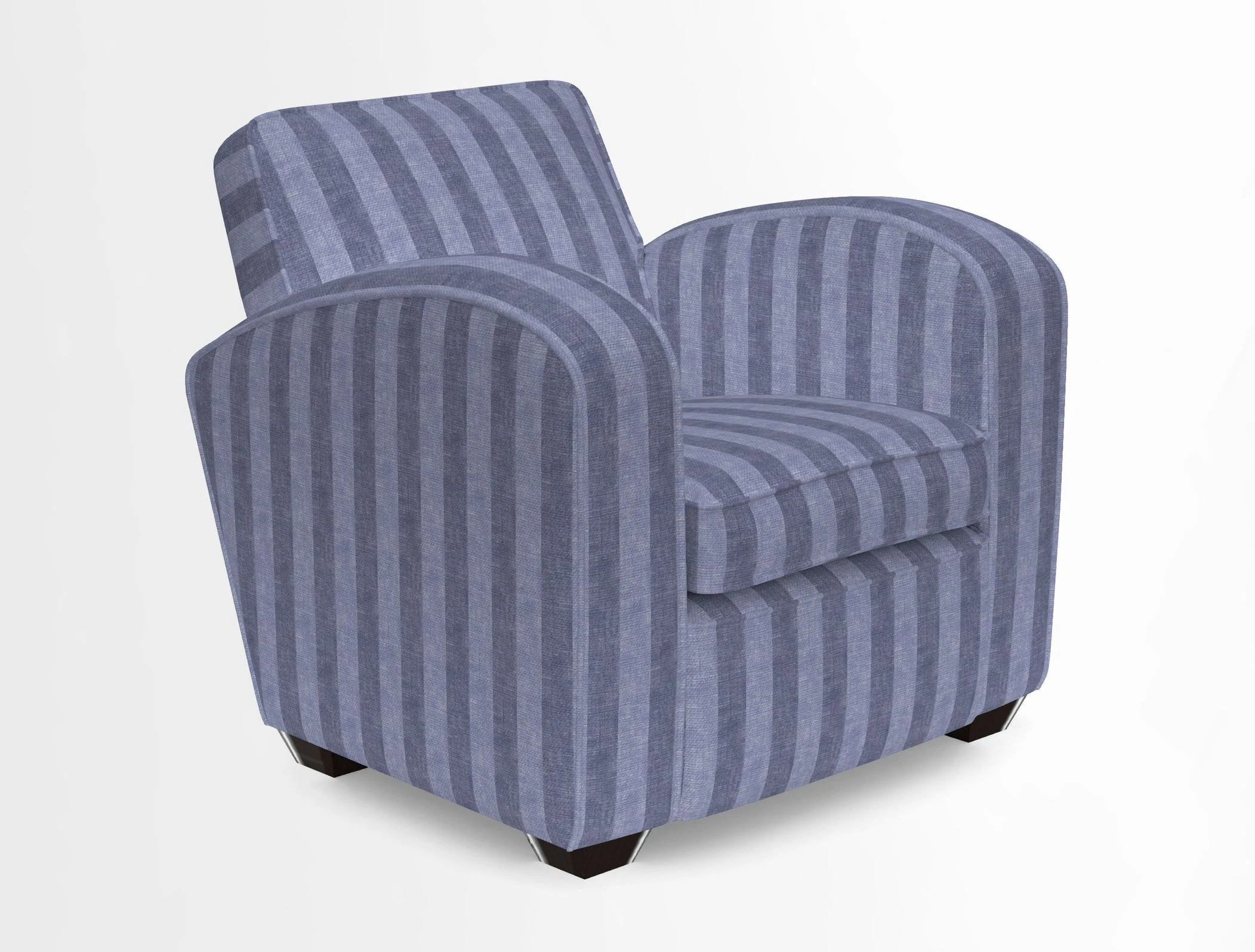 Montmartre Chair in V&A Brompton Collection Ikat Morning Blue