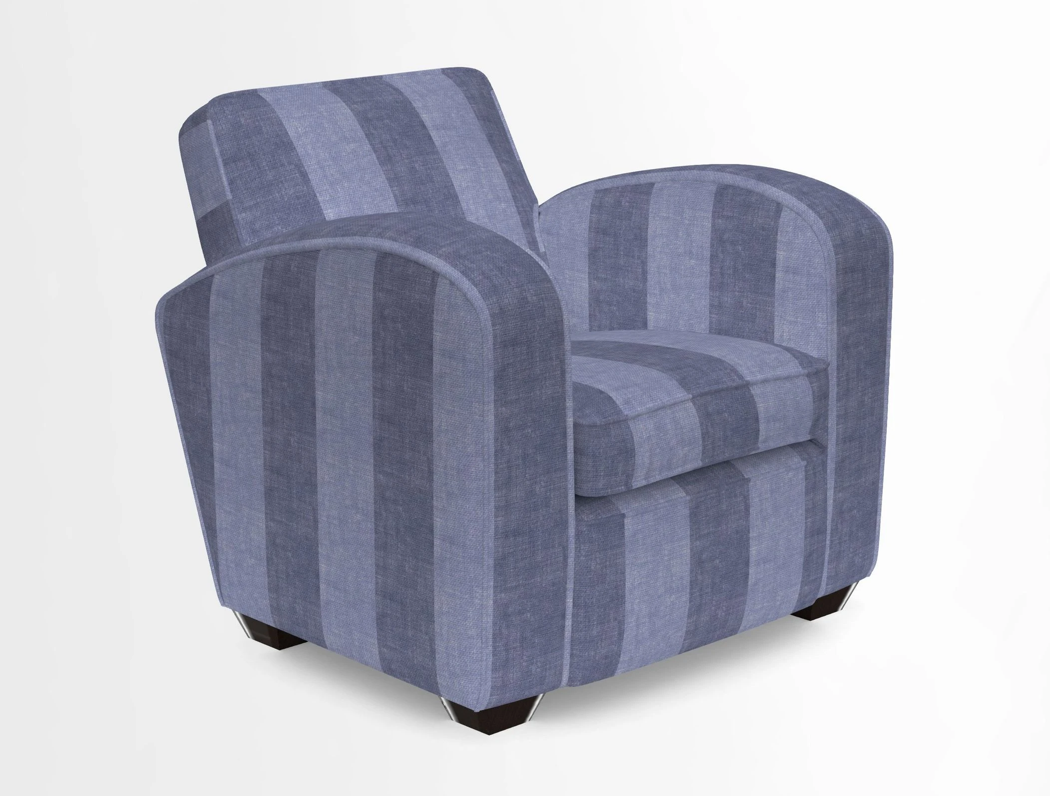 Montmartre Chair in V&A Brompton Collection Ikat Morning Blue