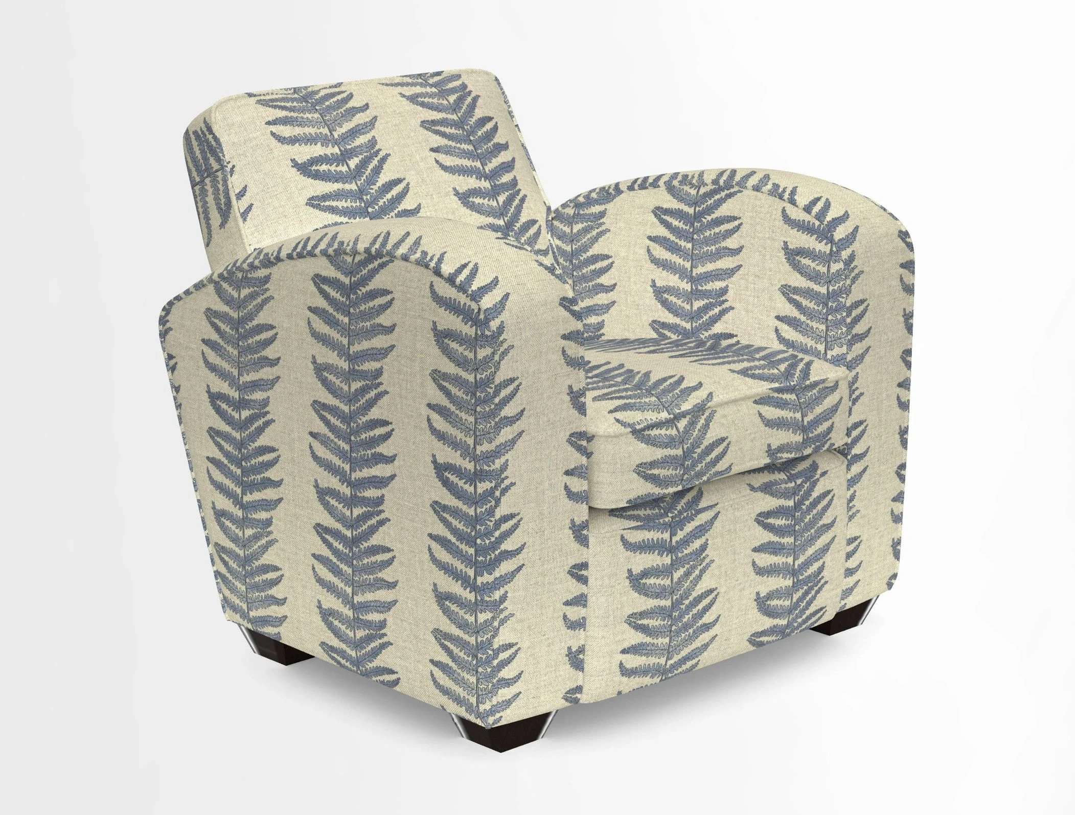 Montmartre Chair in V&A Brompton Collection Ikat Morning Blue