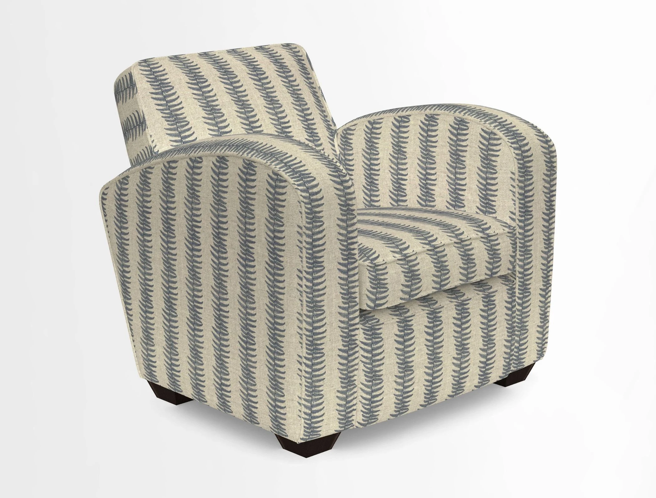 Montmartre Chair in V&A Brompton Collection Ikat Morning Blue