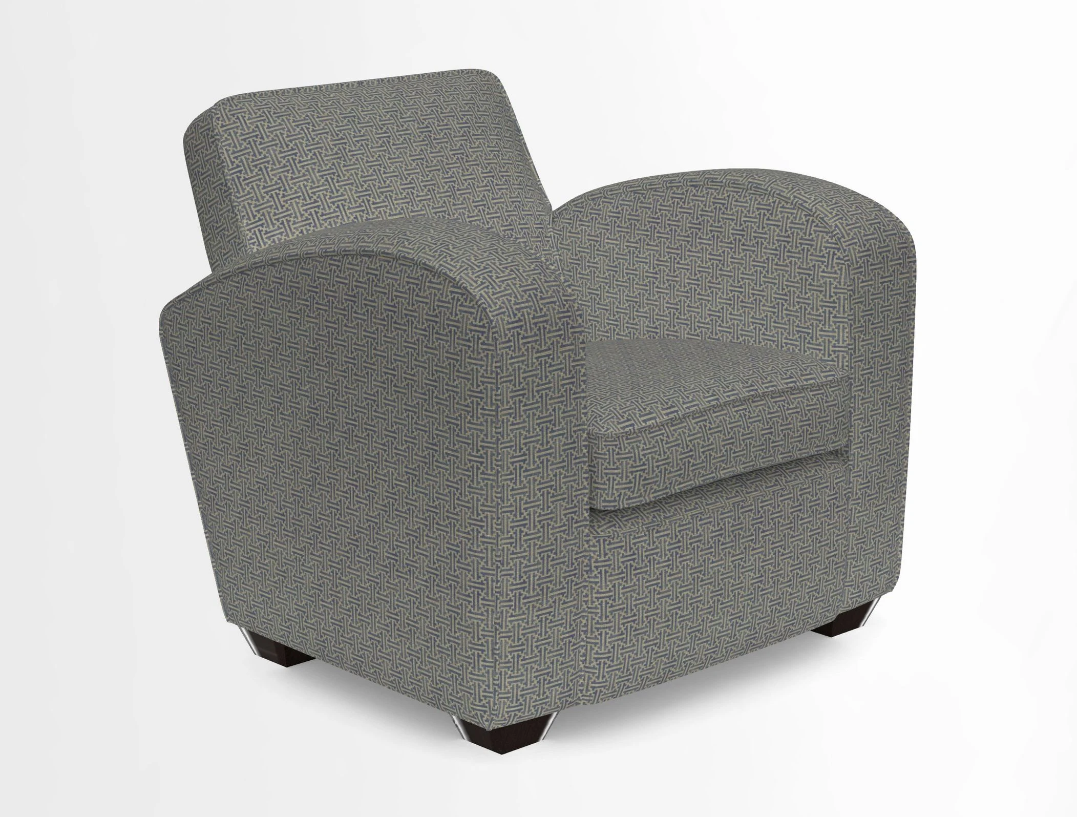 Montmartre Chair in V&A Brompton Collection Ikat Morning Blue
