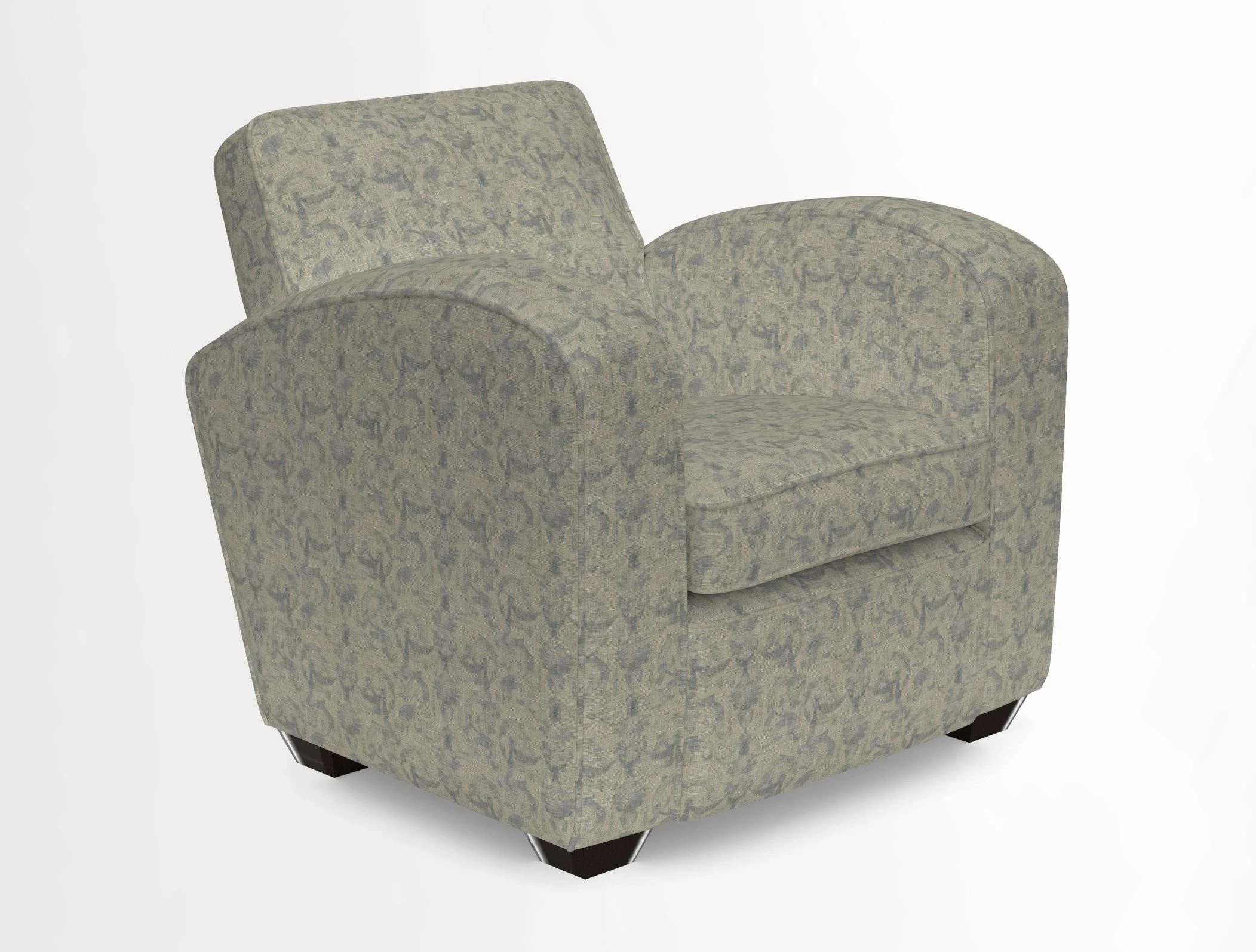 Montmartre Chair in V&A Brompton Collection Ikat Morning Blue