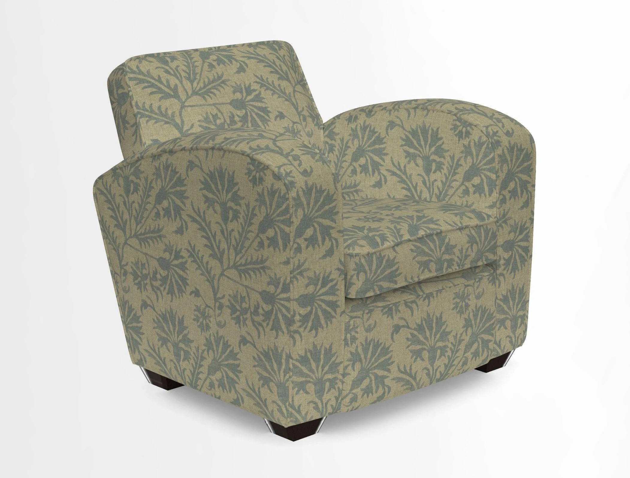 Montmartre Chair in V&A Brompton Collection Ikat Morning Blue