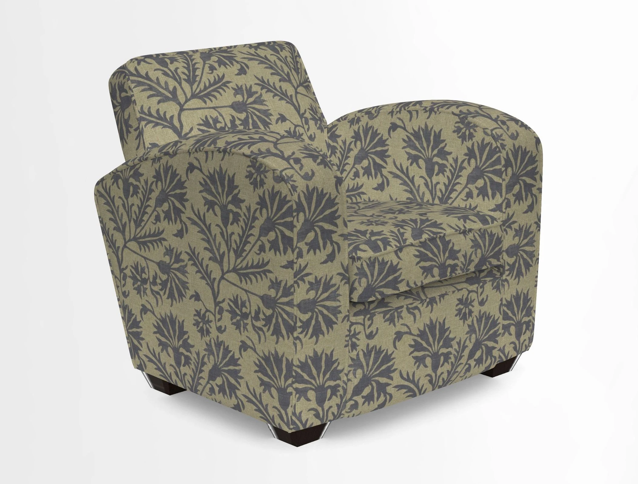 Montmartre Chair in V&A Brompton Collection Ikat Morning Blue