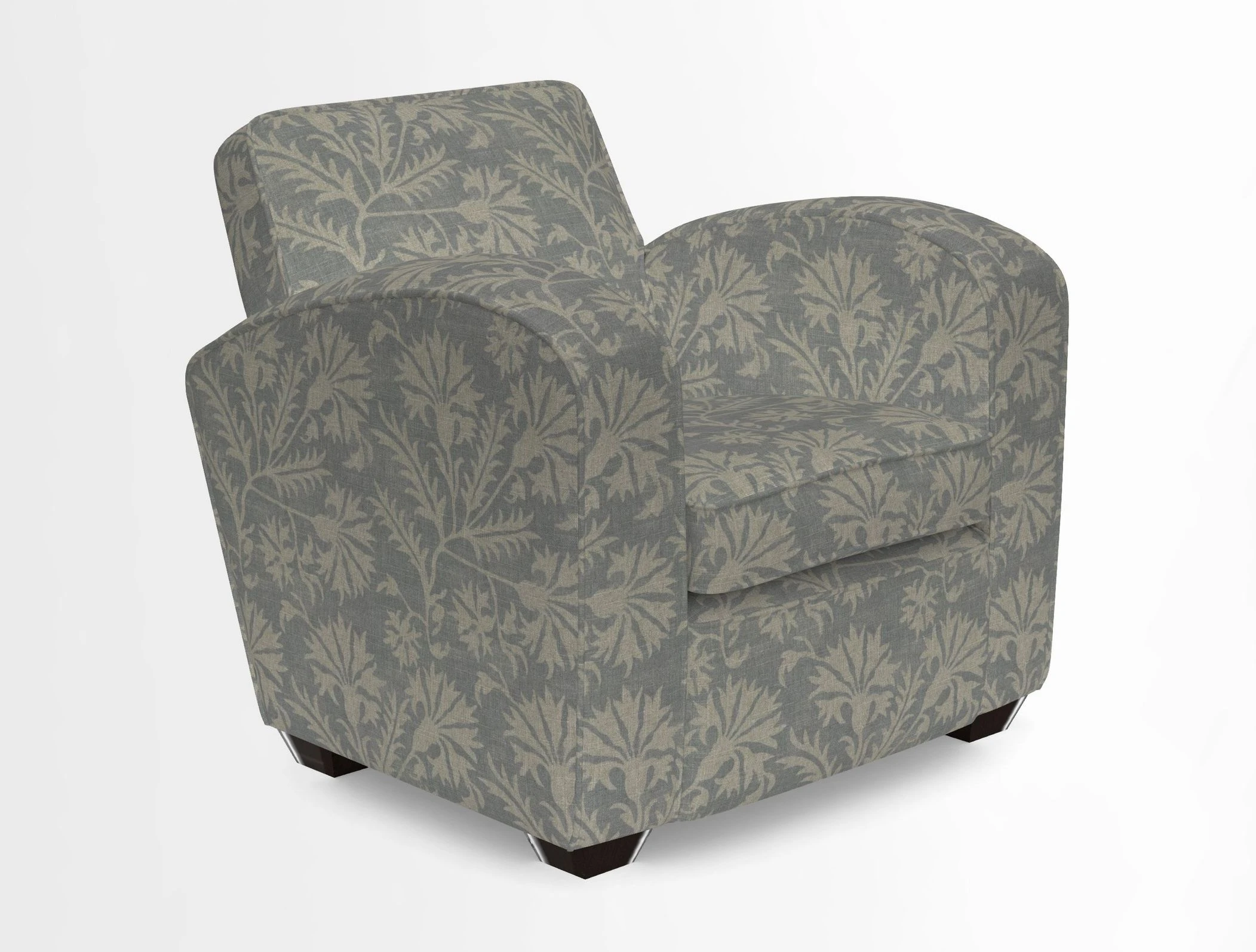 Montmartre Chair in V&A Brompton Collection Ikat Morning Blue